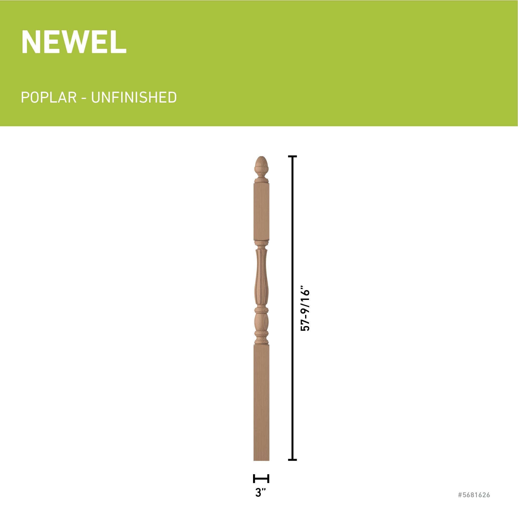 L.J. Smith Stair Systems LJF-3245-P Interior-Stairpart-Newel-Posts - View #3
