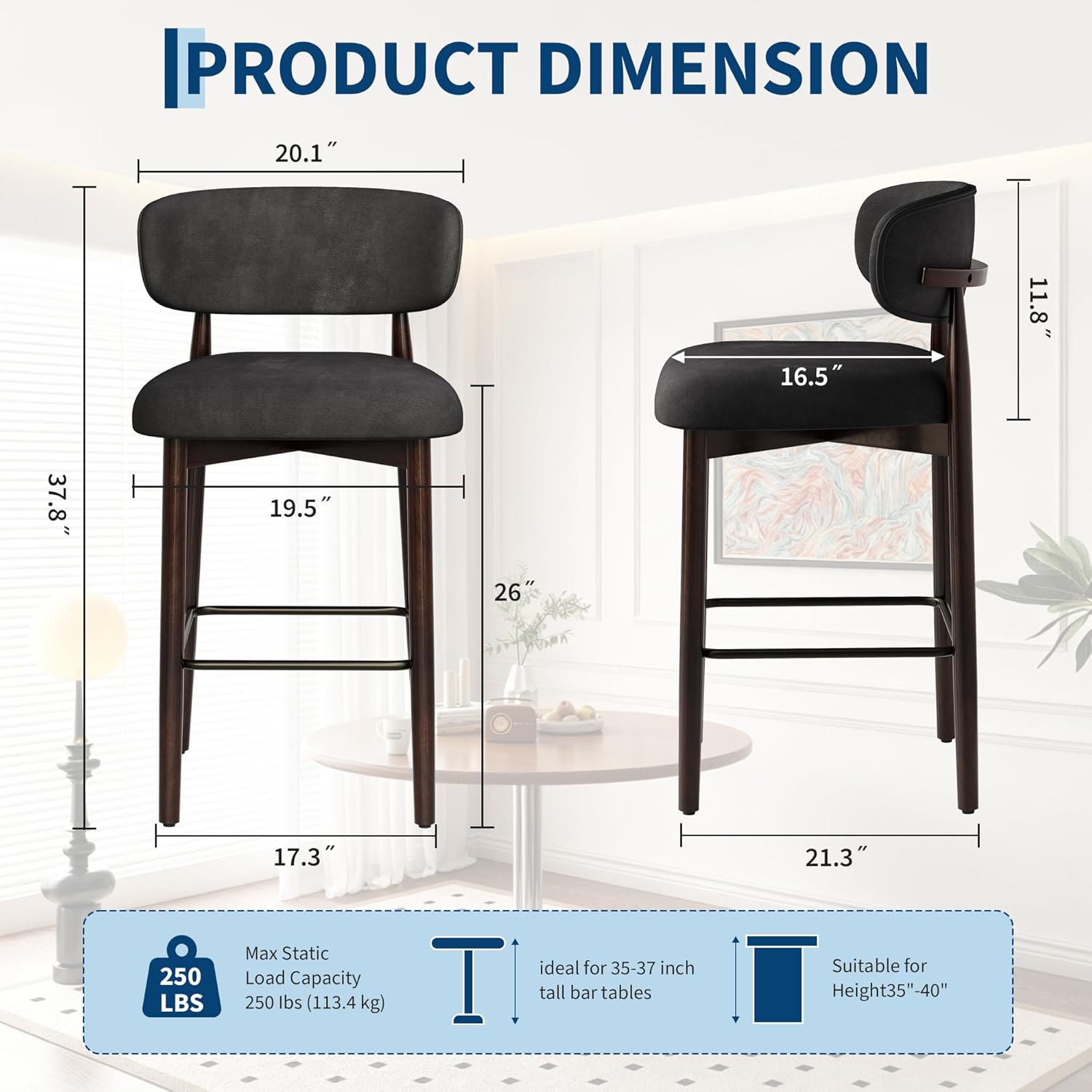GAOMON PDOOXWK1FG2NJF stools - View #2