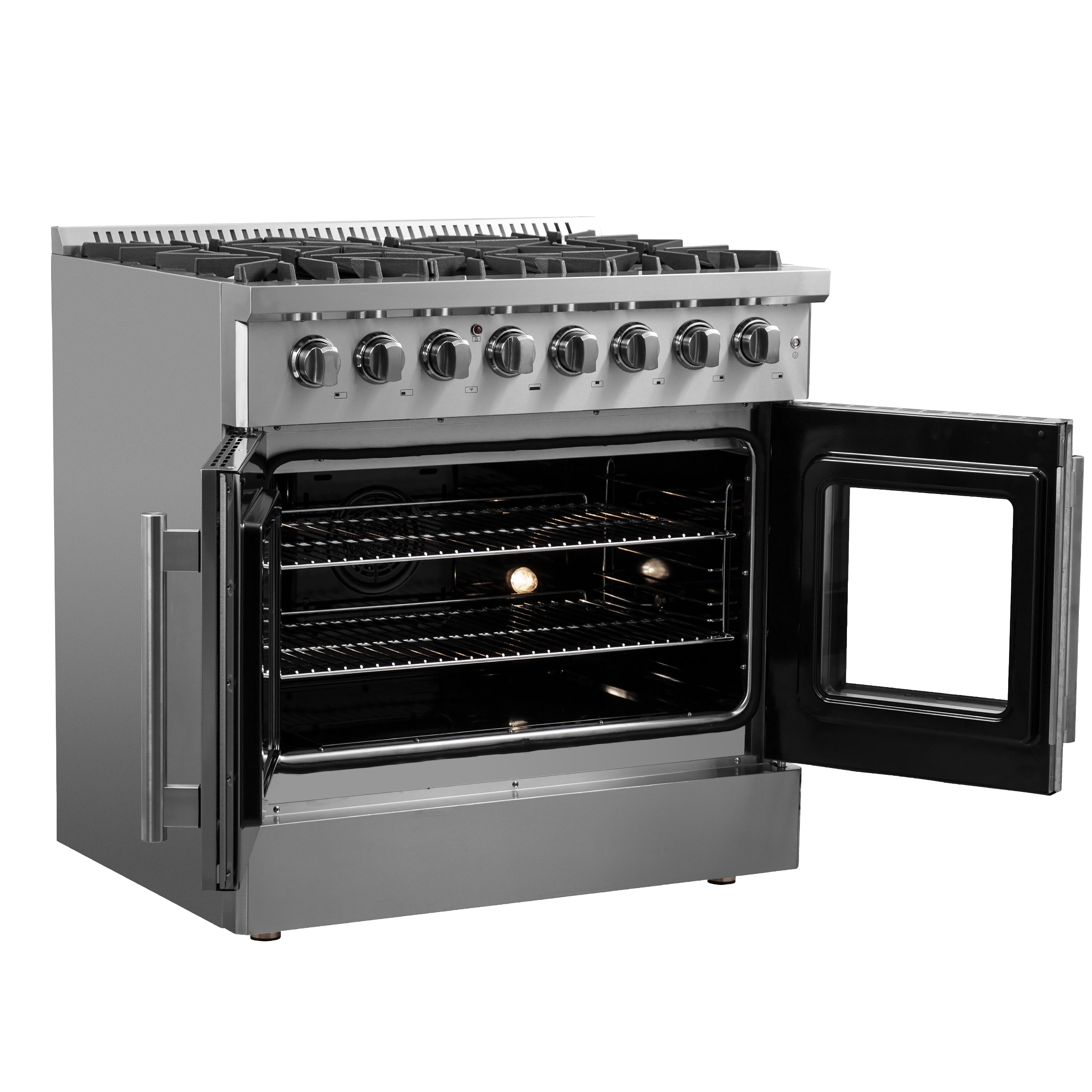 Galiano 36-inch Stainless Steel Dual Fuel French Door Range