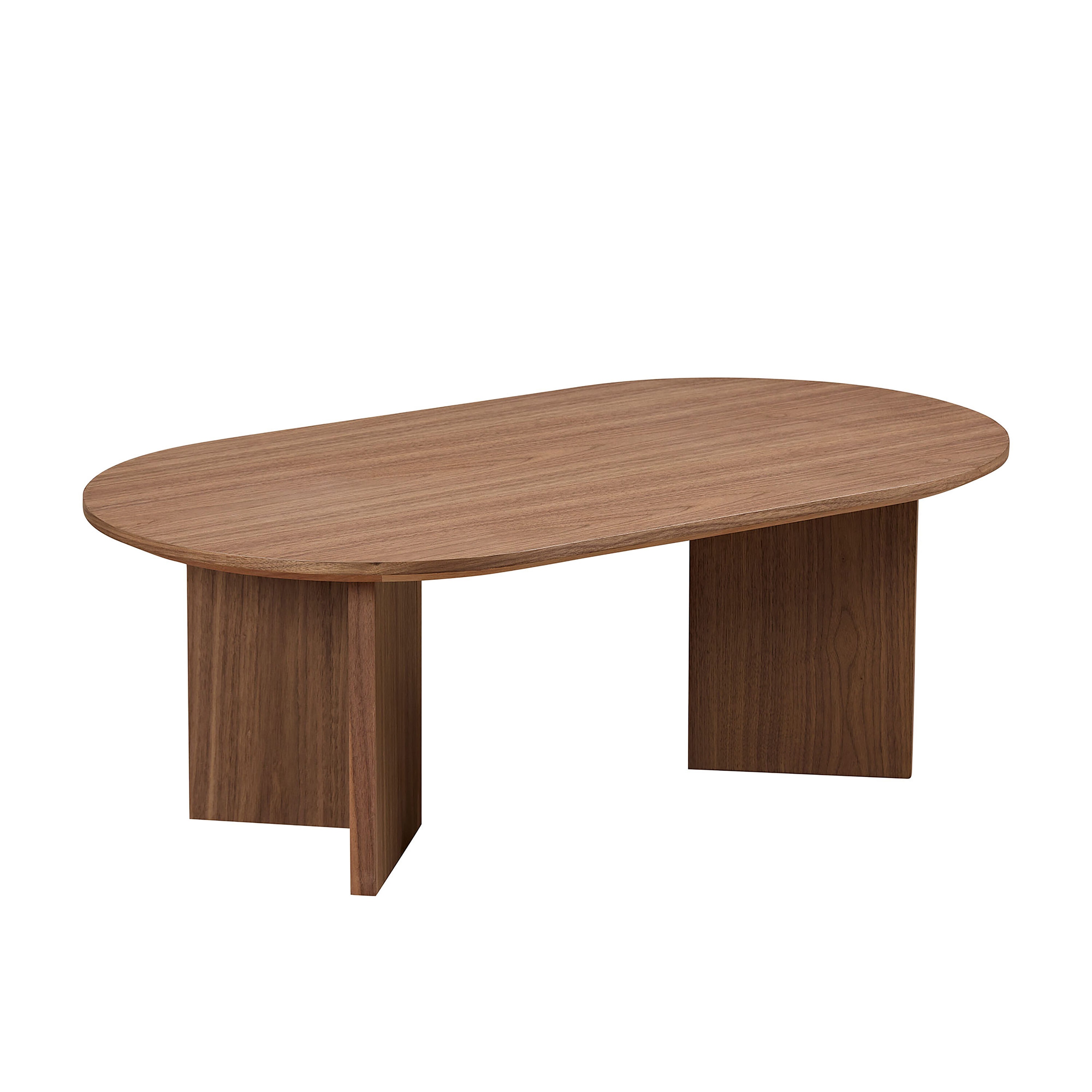 Clihome ER001-BR Coffee Table MDF Modern Coffee Table