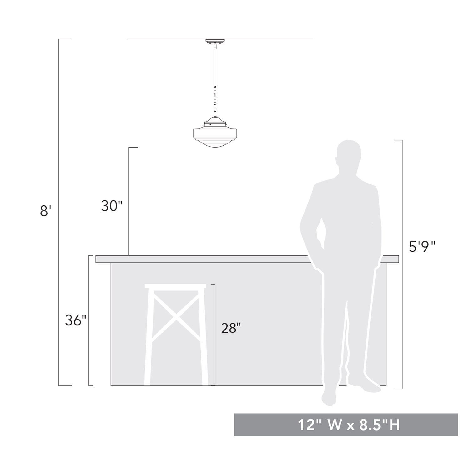 Golden Lighting 0508-M BLK-VMG Pendant-Lights - View #5