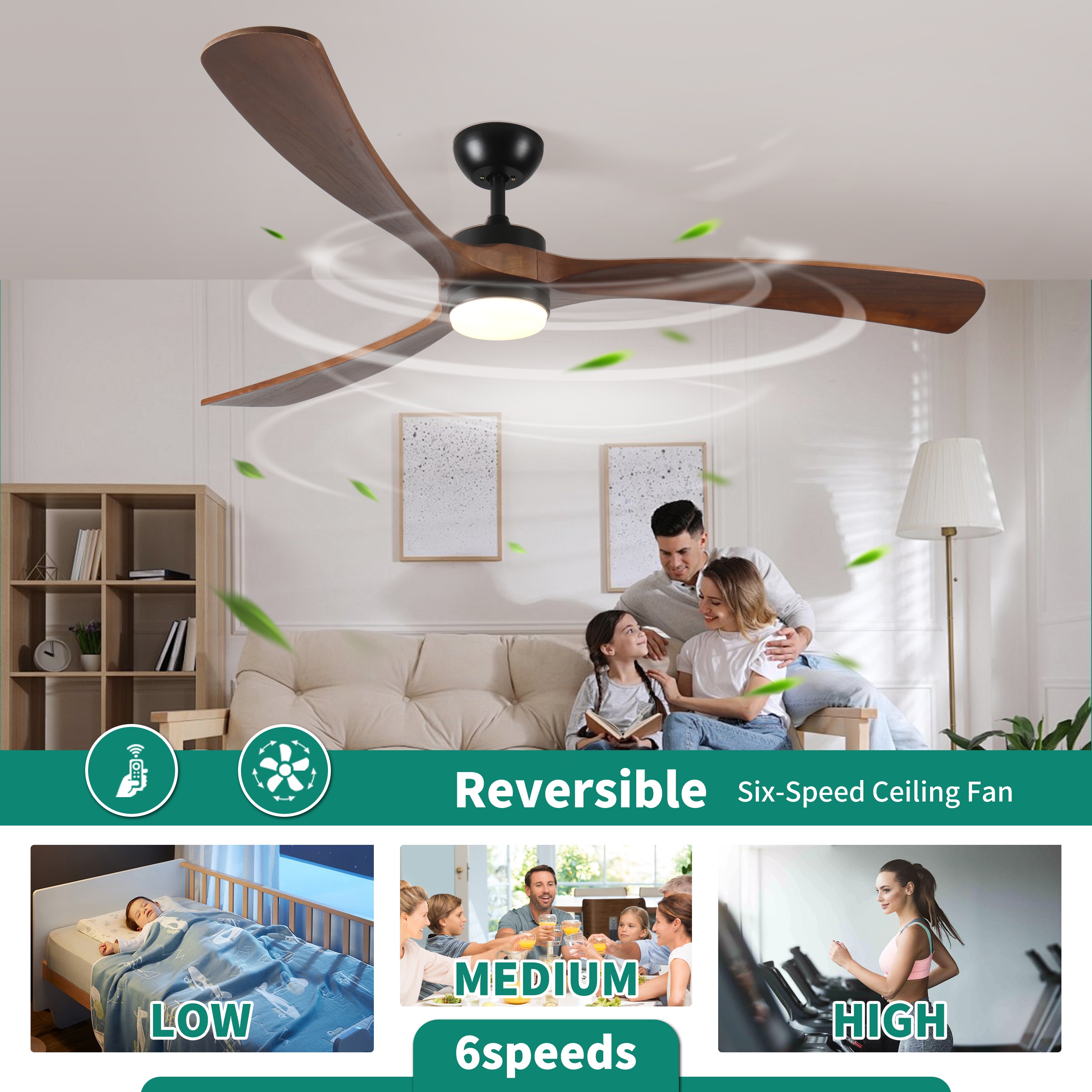 WELLFOR AMYU-16WH Ceiling-Fans - View #6