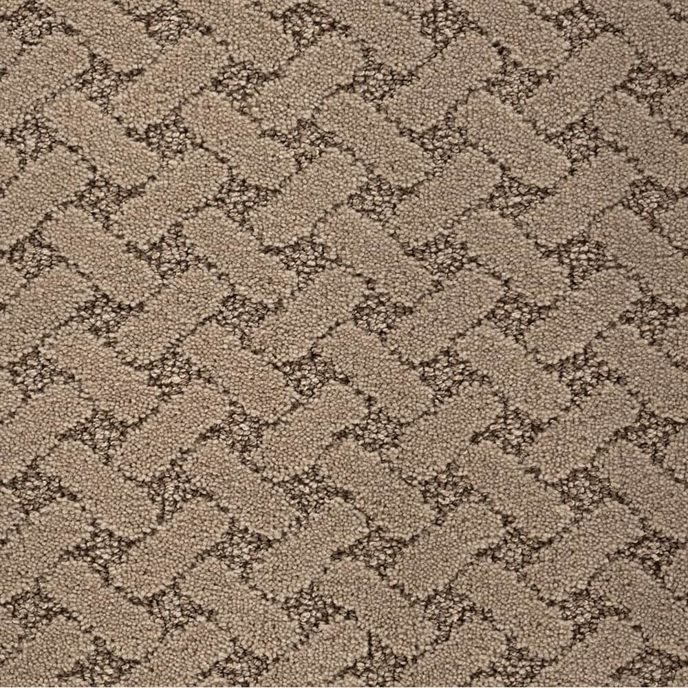 STAINMASTER STP63-12-L014 Mellow Step Twine Brown 38-oz sq yard Polyester Pattern Indoor Carpet