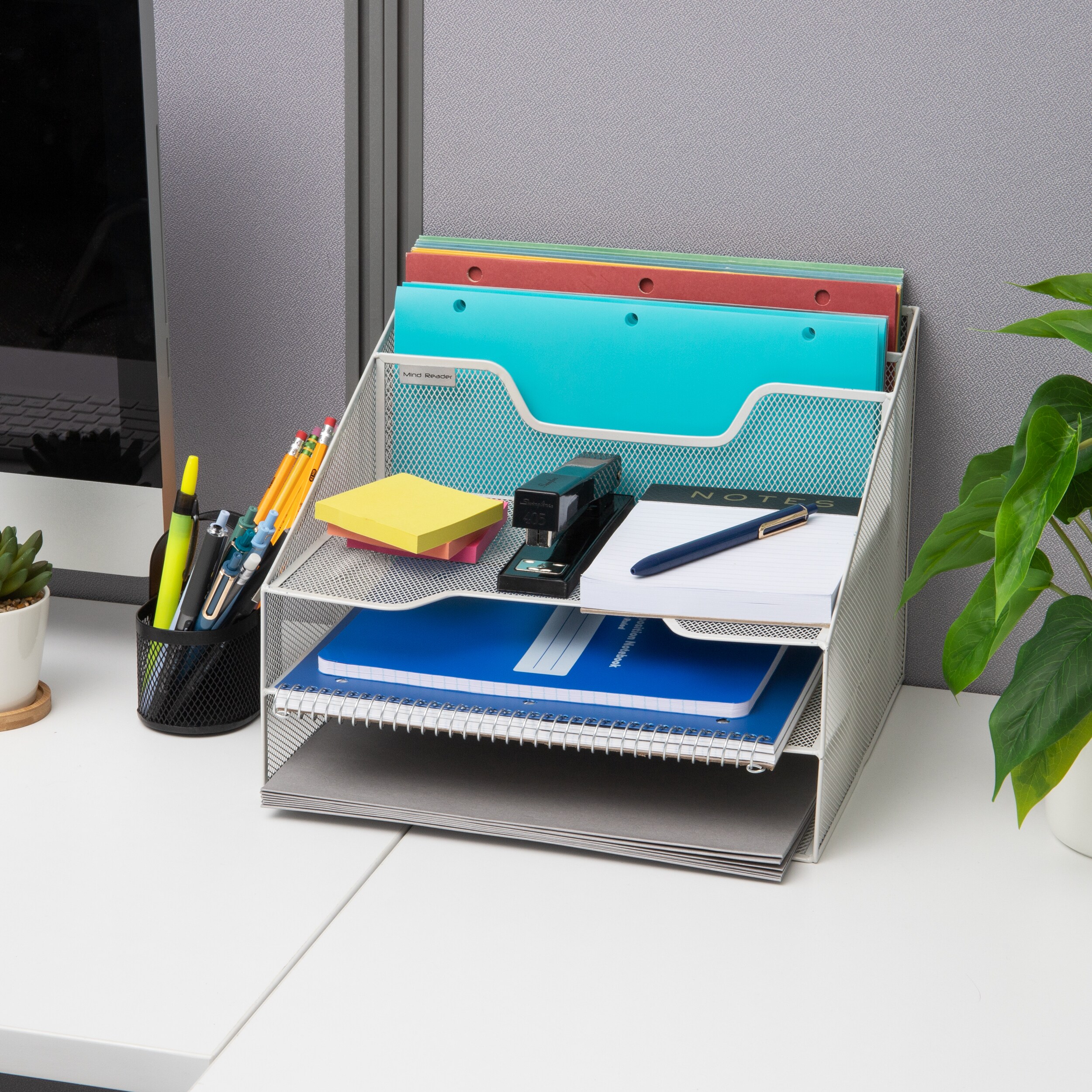 Mind Reader MESHBOX5-WHT Desktop-Organizers - View #6