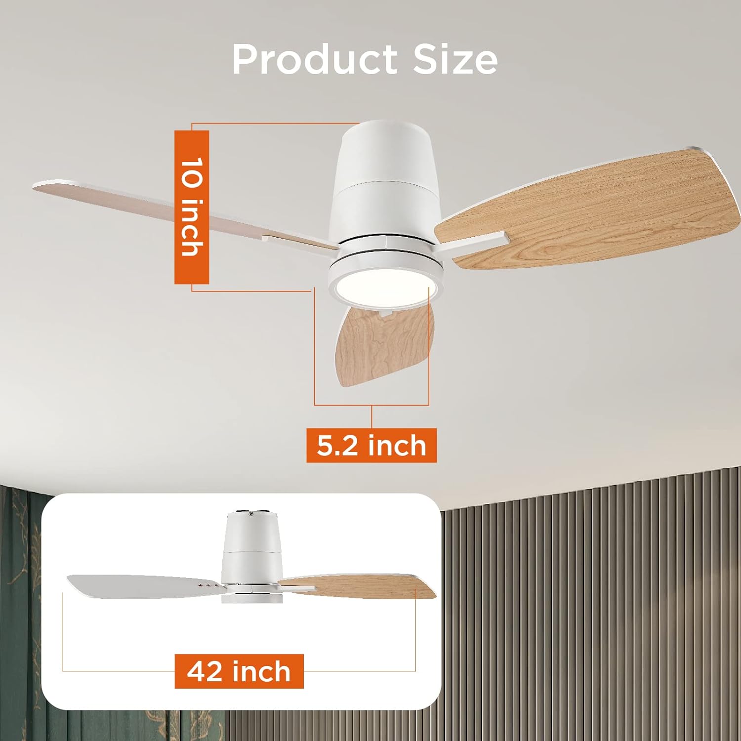 TALOYA TLY42-WE-3X-S3 Ceiling-Fans - View #5