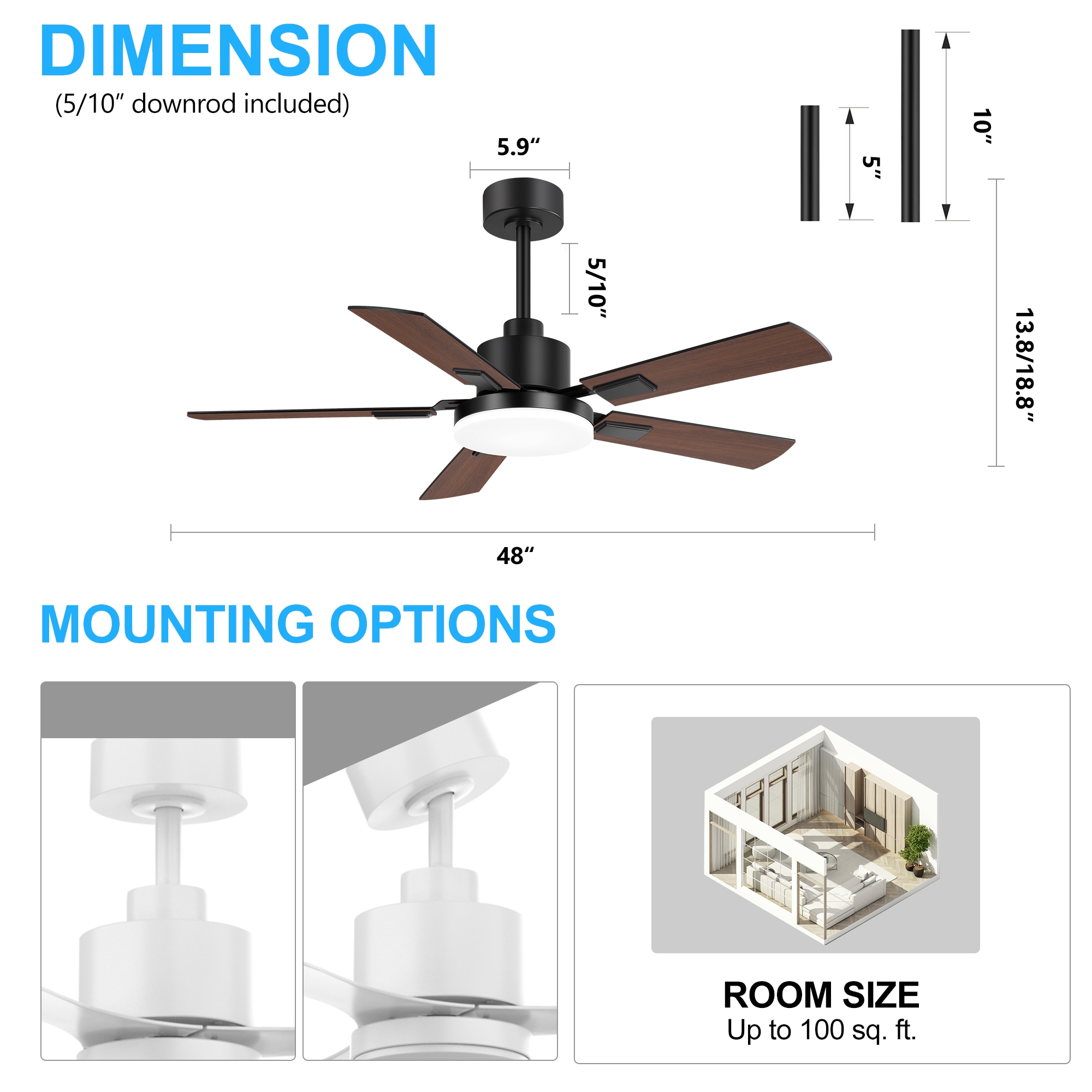 Breezary 32041-BK Ceiling-Fans - View #9