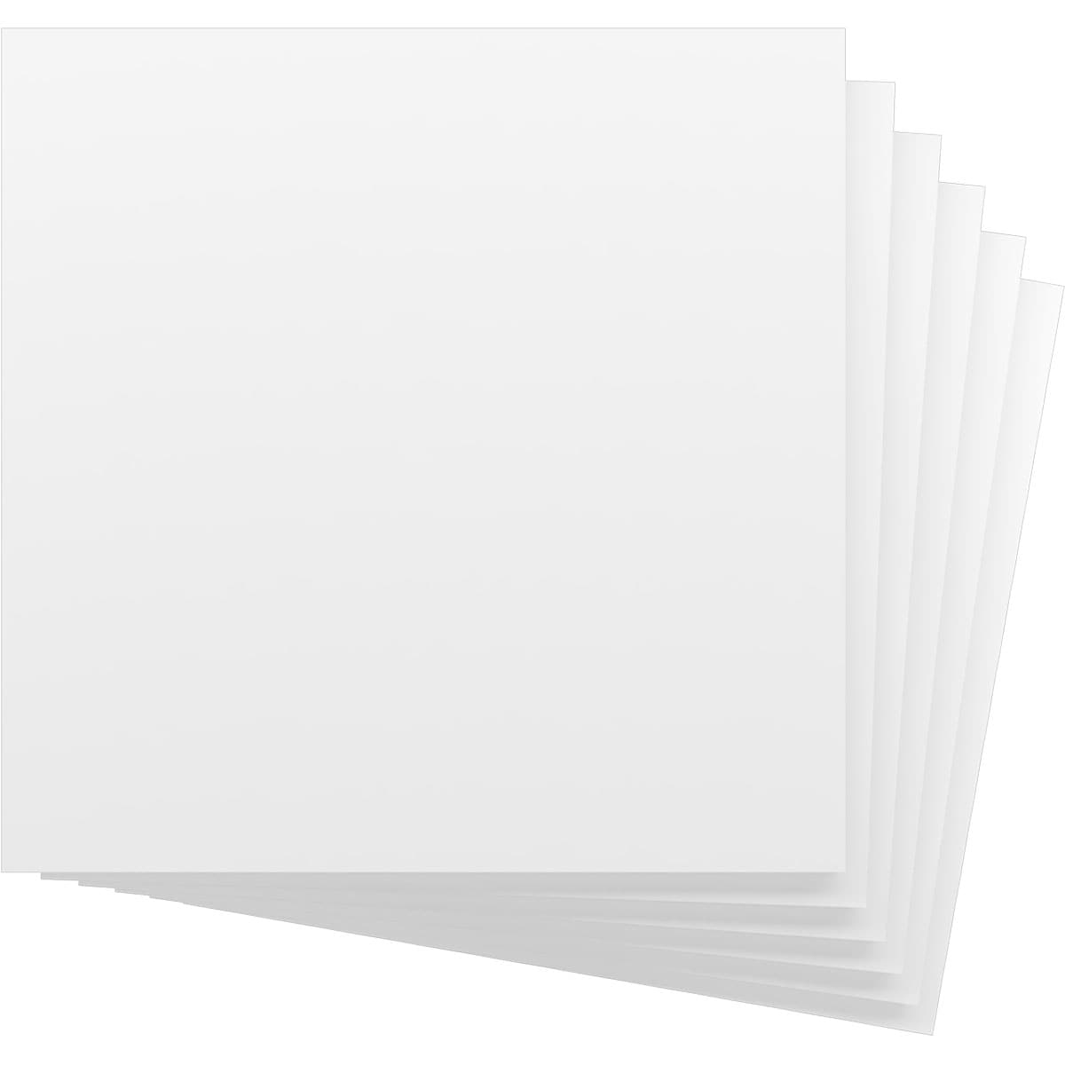 Ekena Millwork HBP12X12X750BUN 11-3/4-in x 11-3/4-in Smooth Paintable/Stainable White PVC Wall Panel ( 6 -Pack, Covers 0.96-sq ft )