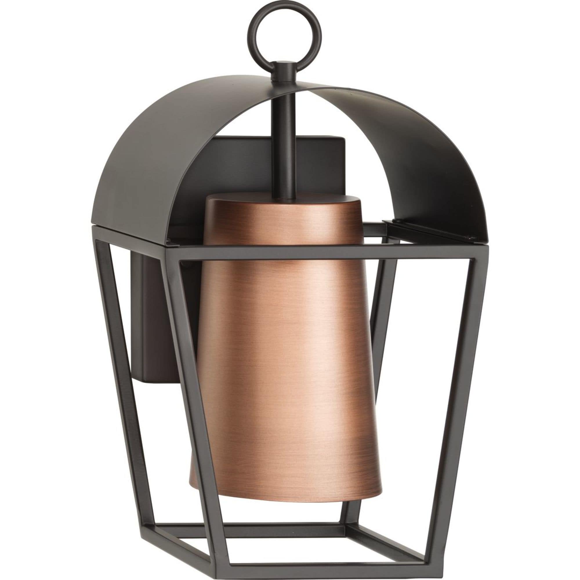 Progress Lighting P560335-020 Hutchence 1 -Light 12-in H Antique Bronze Hardwired Dark Sky Outdoor Wall Light