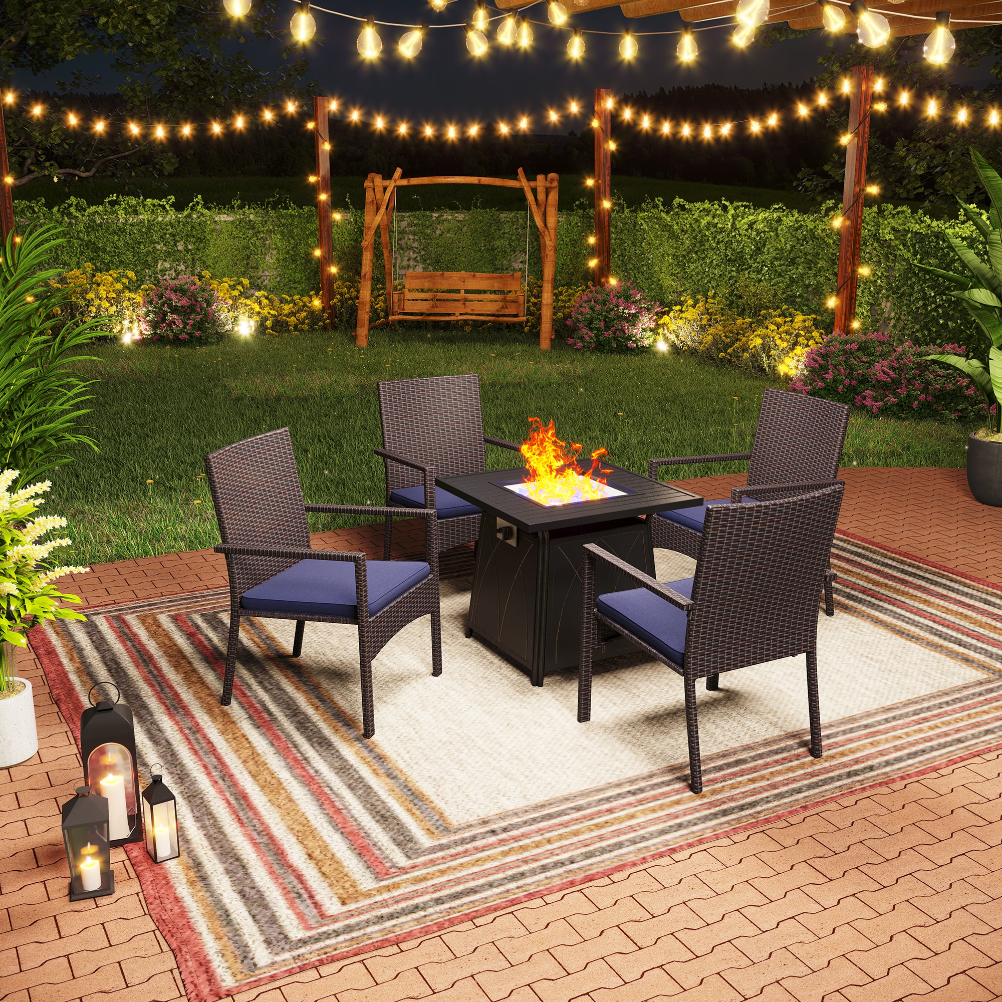 Fire pit patio set lowes sale