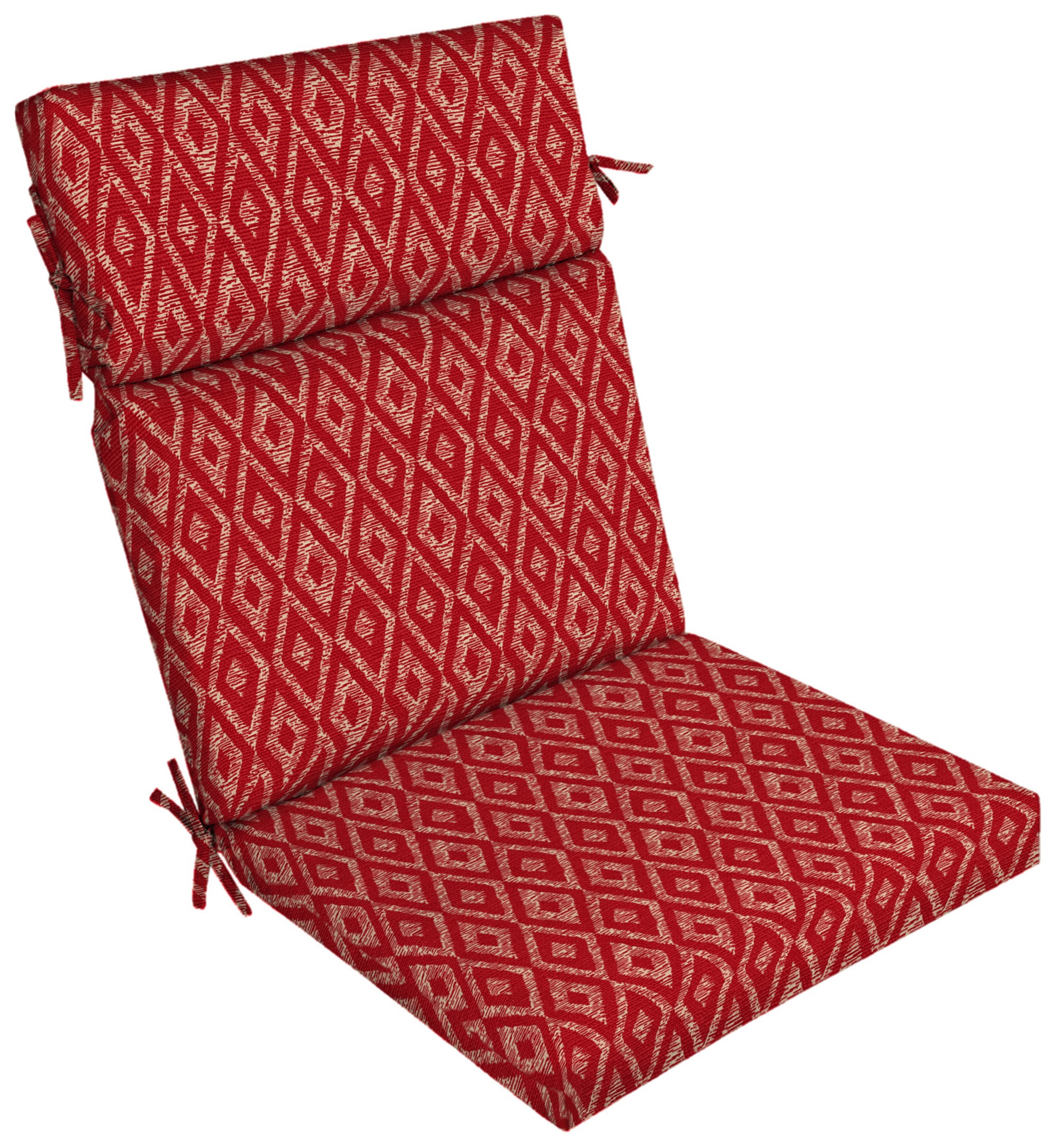 Garden Treasures 20-in x 21-in Red Diam Ruby High Back Patio Chair ...