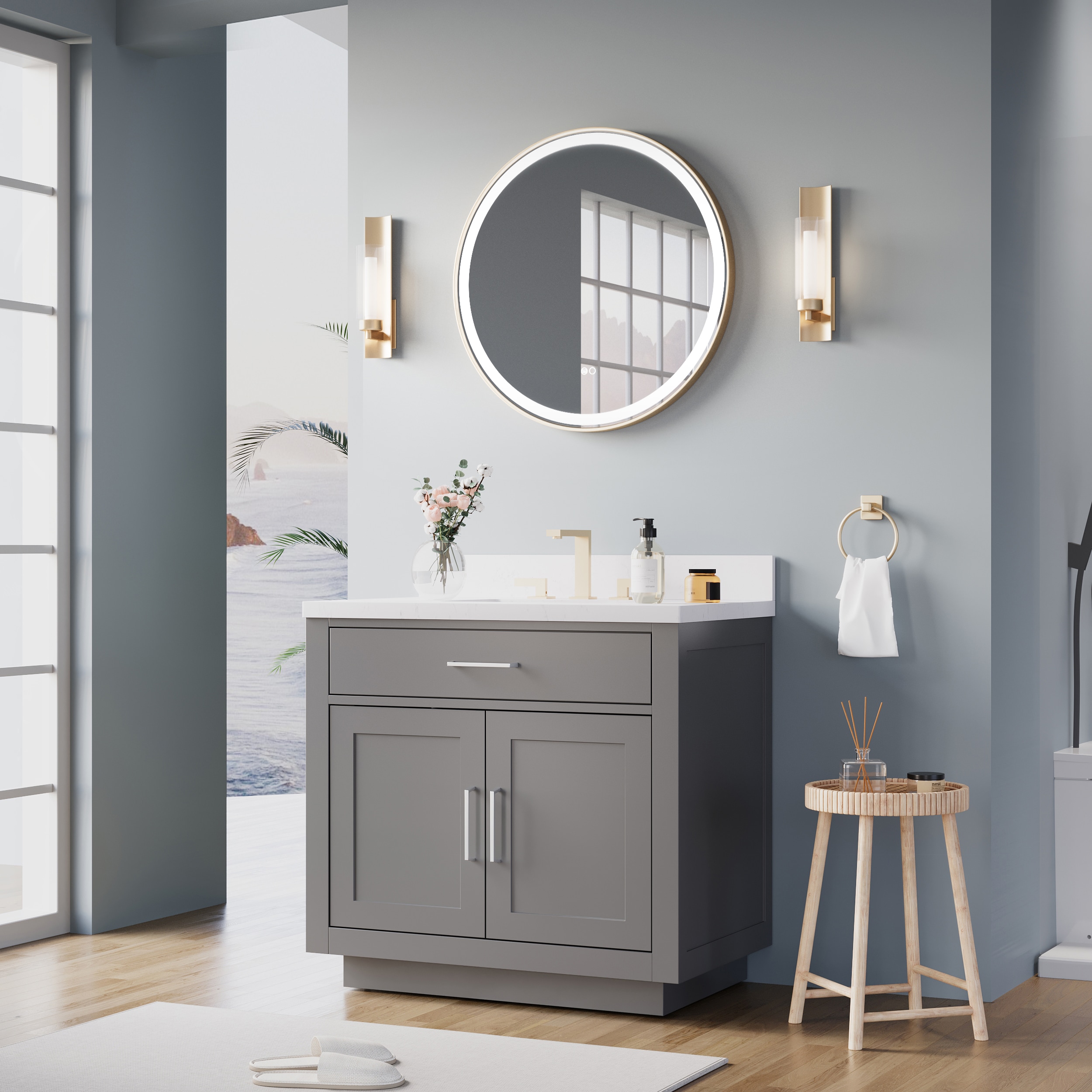 CALVON RC9-2828BG Framed-Bath-Mirrors - View #9