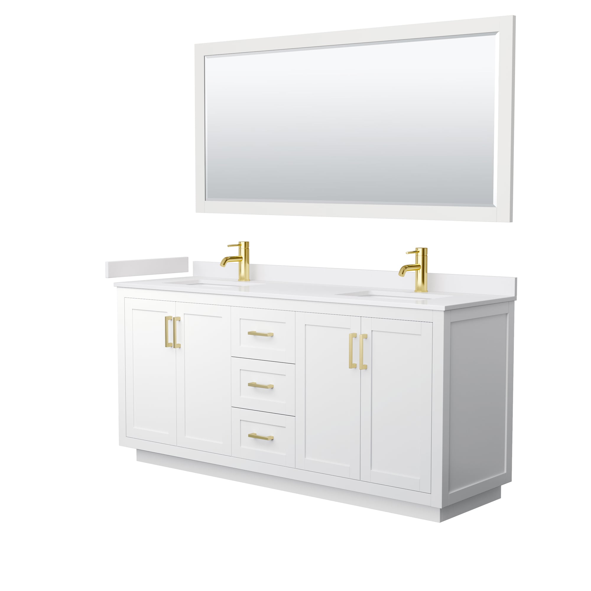 Wyndham Collection WCF292972DWGWCUNSM70 Bath-Vanity-Combo - View #2