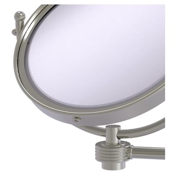 ALFI brand 8-in x 8-in Brushed Brass Double-Sided Magnifying Wall-Mounted Vanity Mirror ALFI brand 8-in x 8-in Brushed Brass Double-Sided Magnifying Wall-Mounted Vanity Mirror