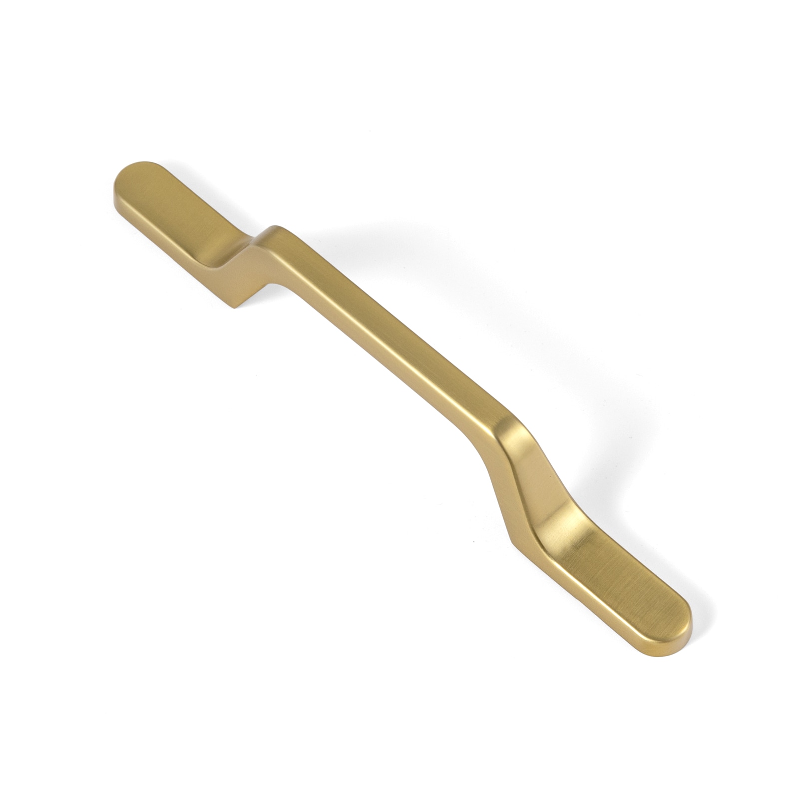 Brushed Gold Modern Arch Handle Bar with Mounting Hardware
