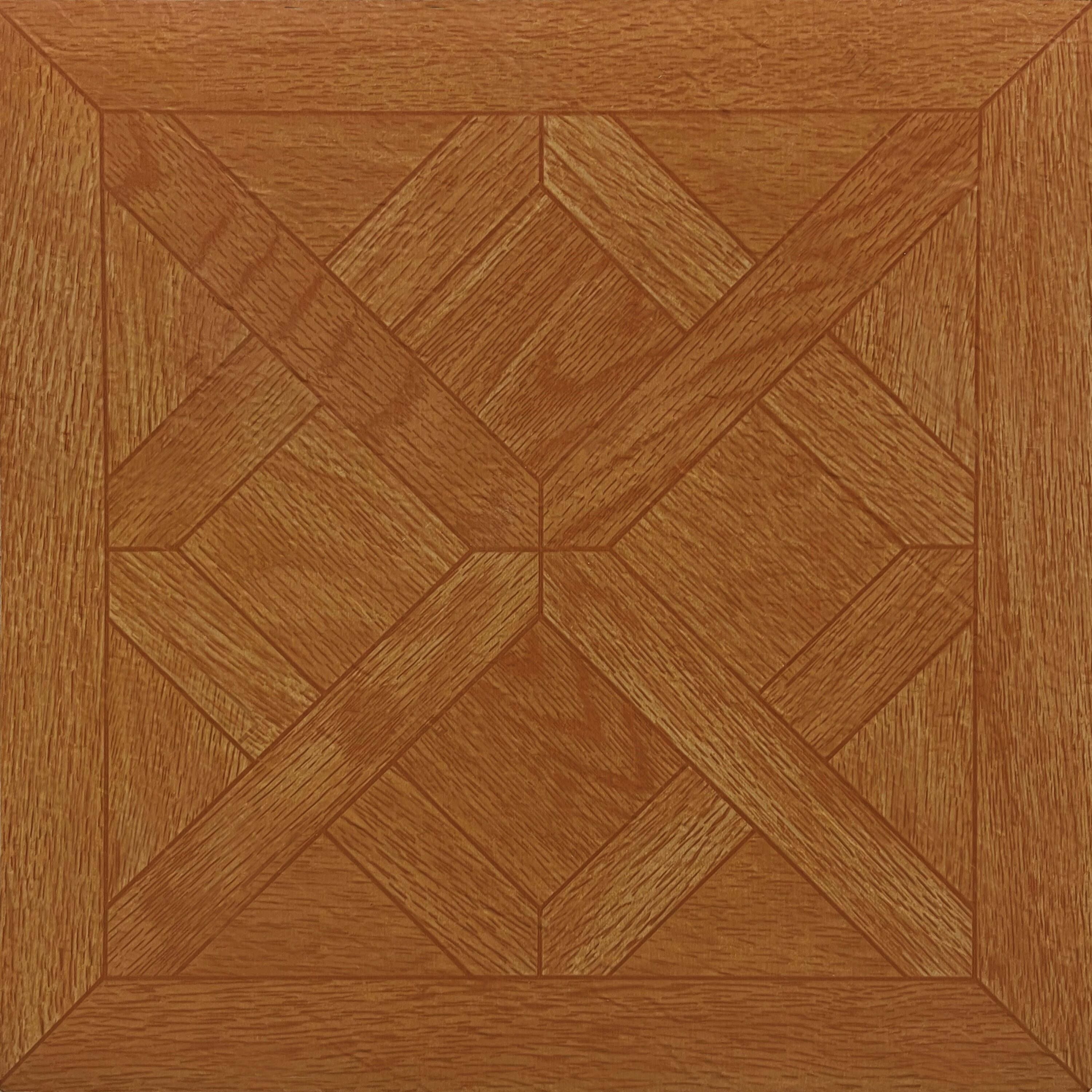 Achim FTVWD20120 Classic Parquet Oak Brown Wood look 0.07-mil x 12-in W x 12-in L Peel and stick Vinyl Tile Flooring ( 20-sq ft Carton )