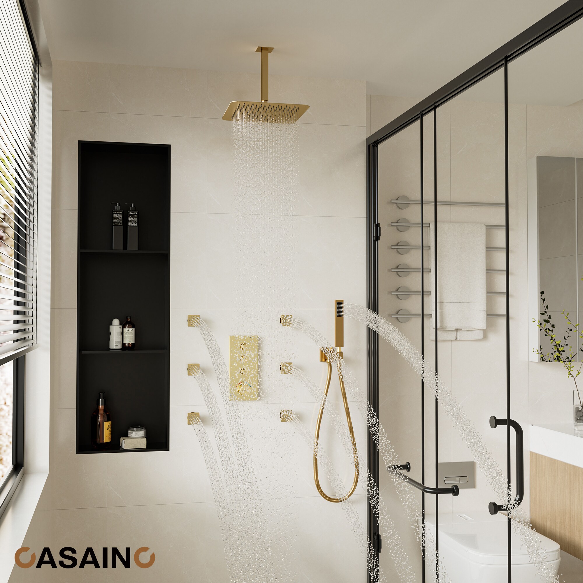 CASAINC TC03-BB Showerhead-Bar-Panels - View #3