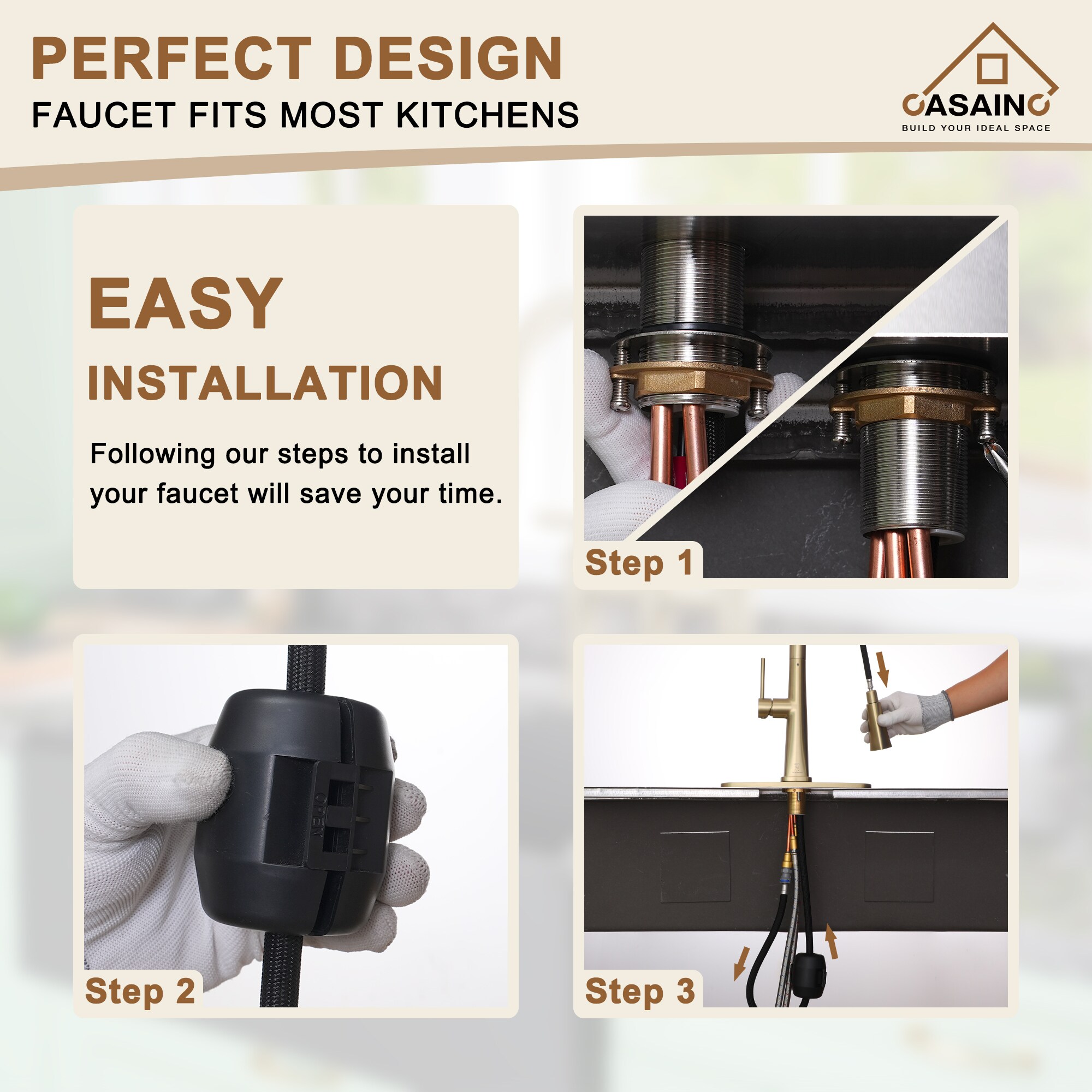 CASAINC RB0773-WE Kitchen-Faucets - View #6