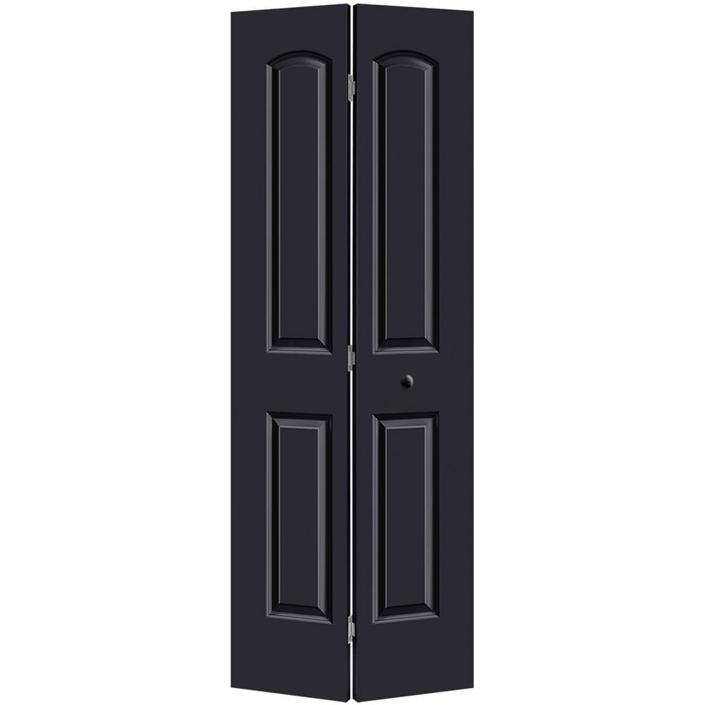 Masonite 1317548 Roman 30-in x 80-in Midnight 2-panel Smooth Hollow core Prefinished Molded composite Closet Bifold Door