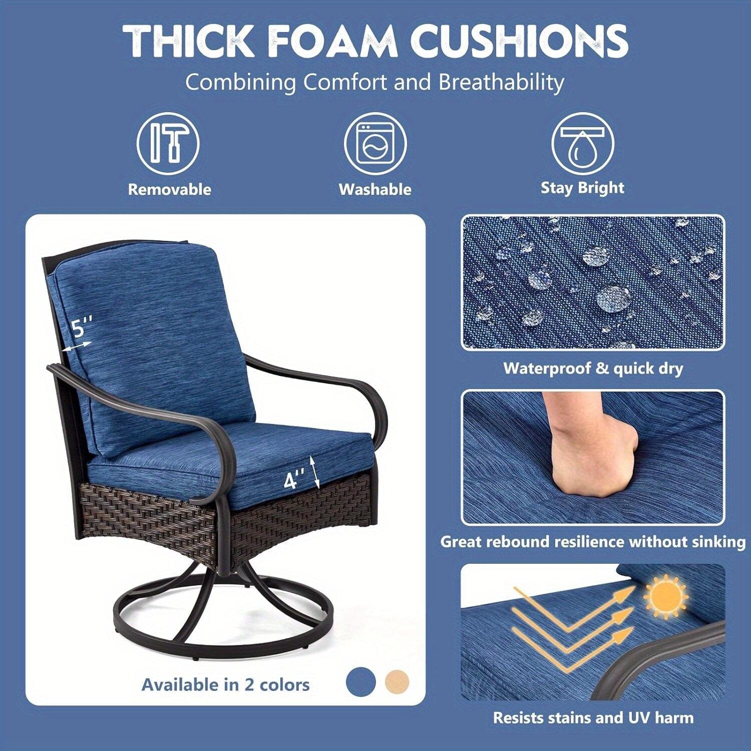EROMMY LYOT-035BU Patio-Chairs - View #3
