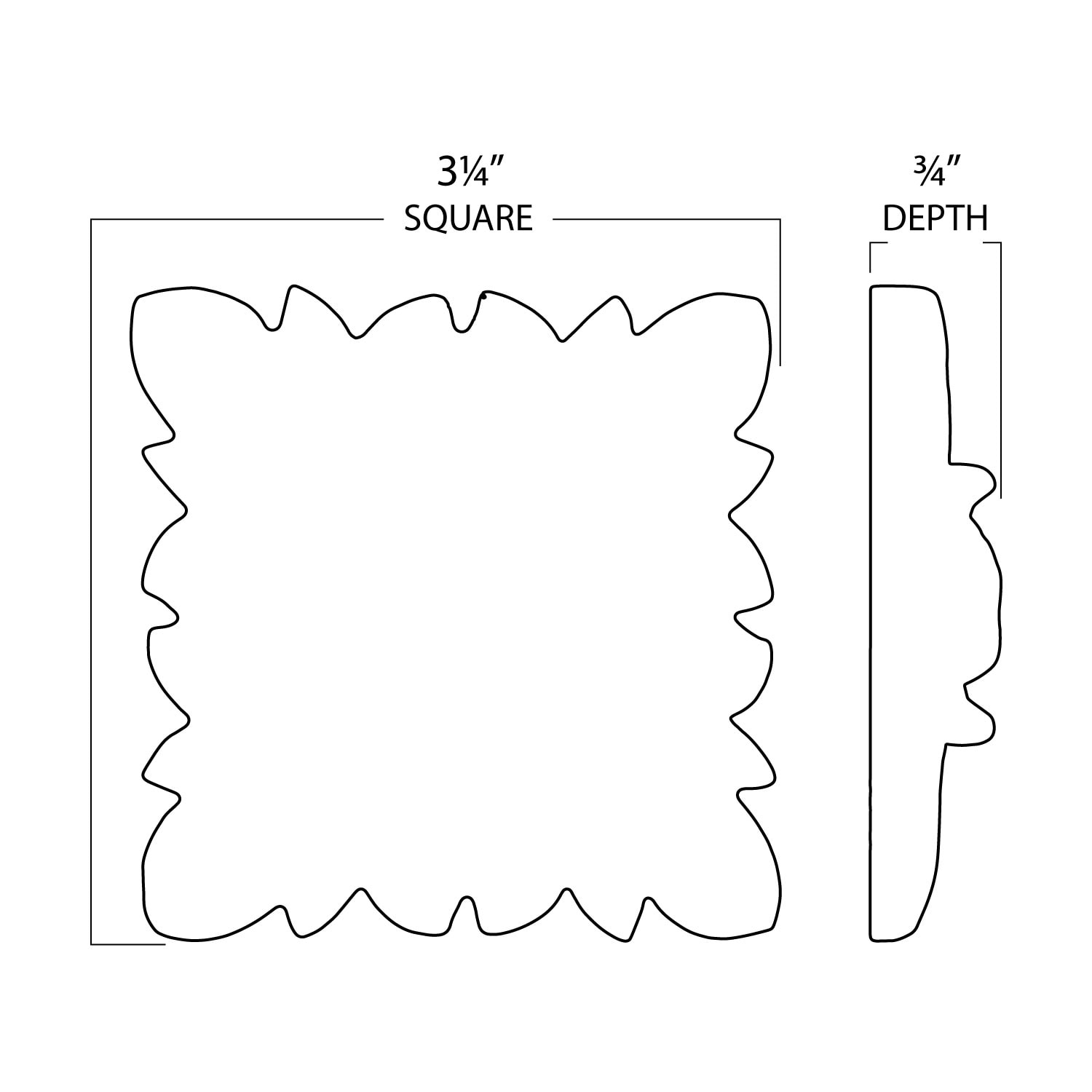 Architectural Products by Outwater RWC01-M-ALD-3PK rosettes - View #2