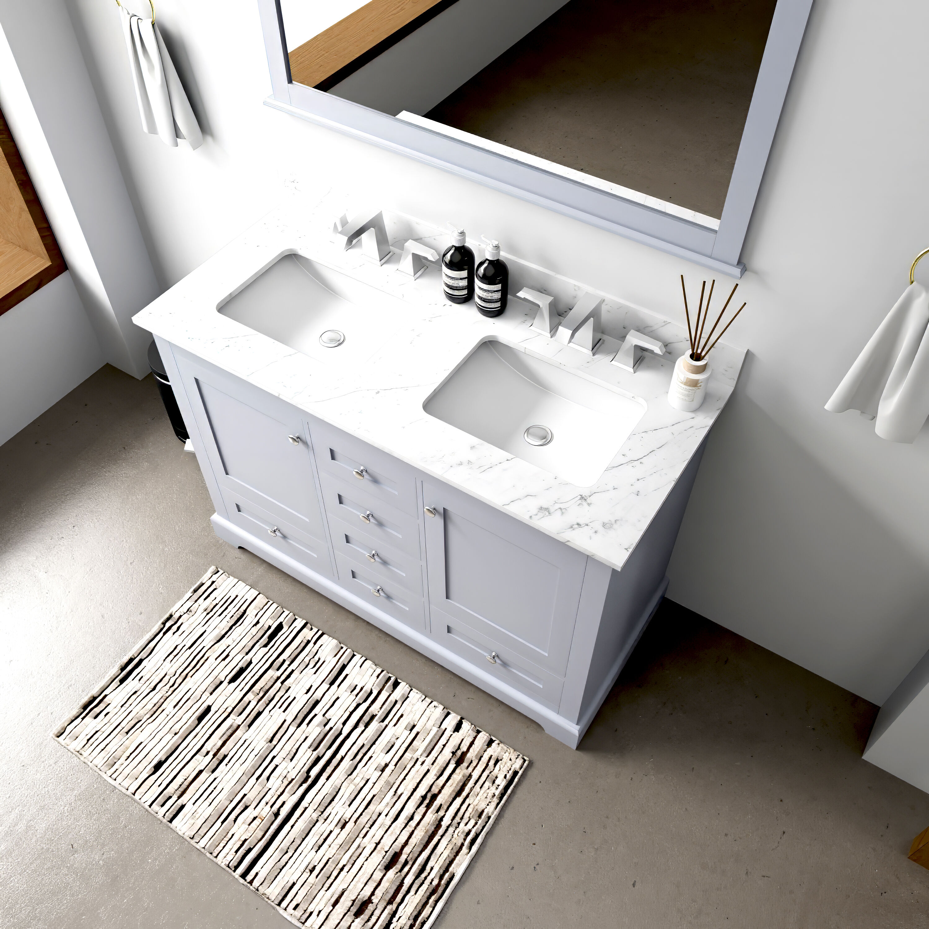 Lexora LD342248DBDSM46F Bath-Vanity-Combo - View #2