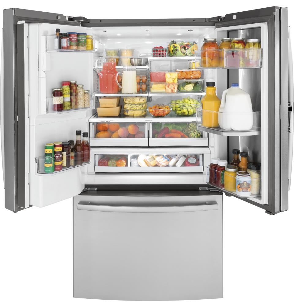 GE PFS22SISSS 22.2 cu. ft. French-Door Refrigerator with 4 Glass