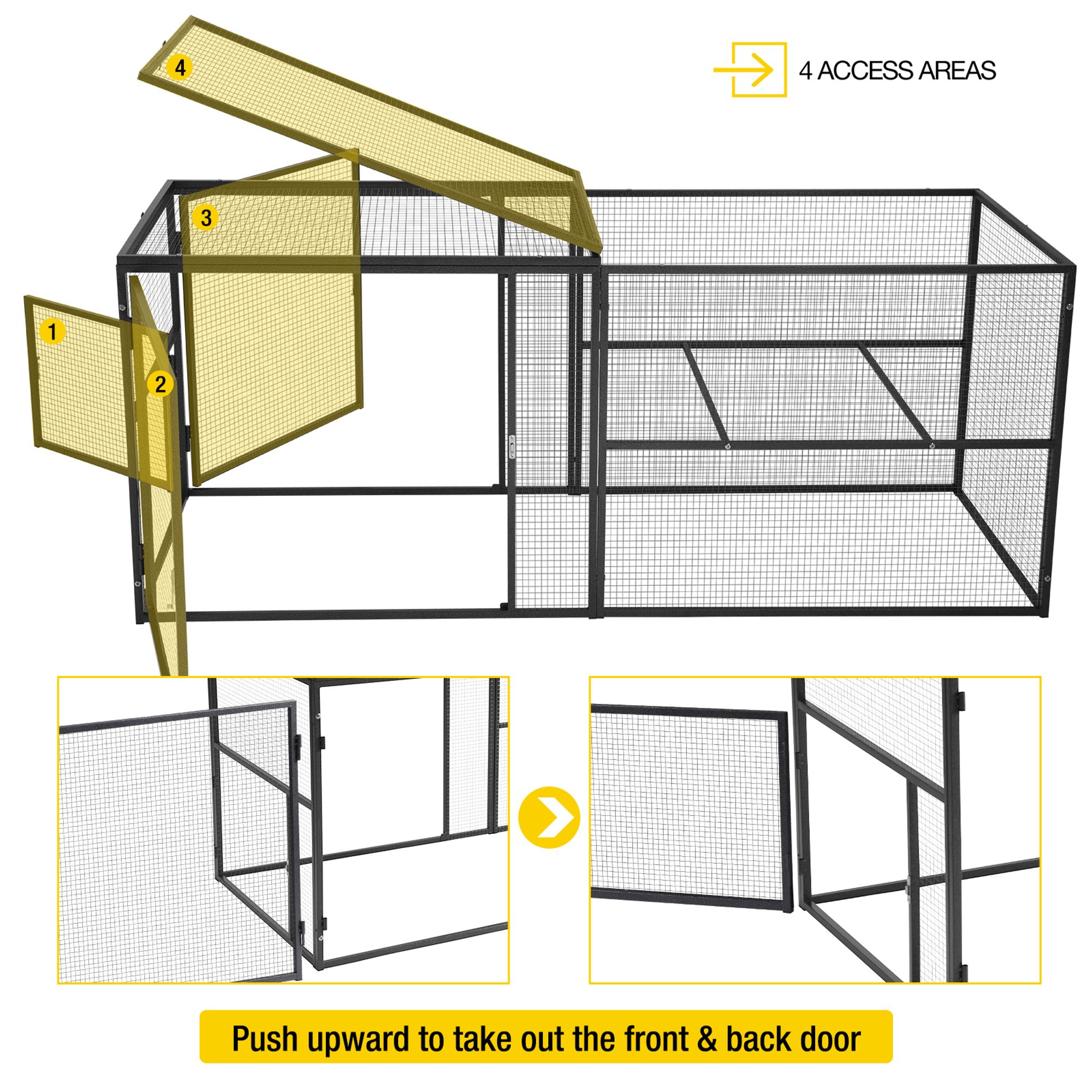 Aivituvin AIR29-Y Chicken-Coops-Rabbit-Hutches - View #3