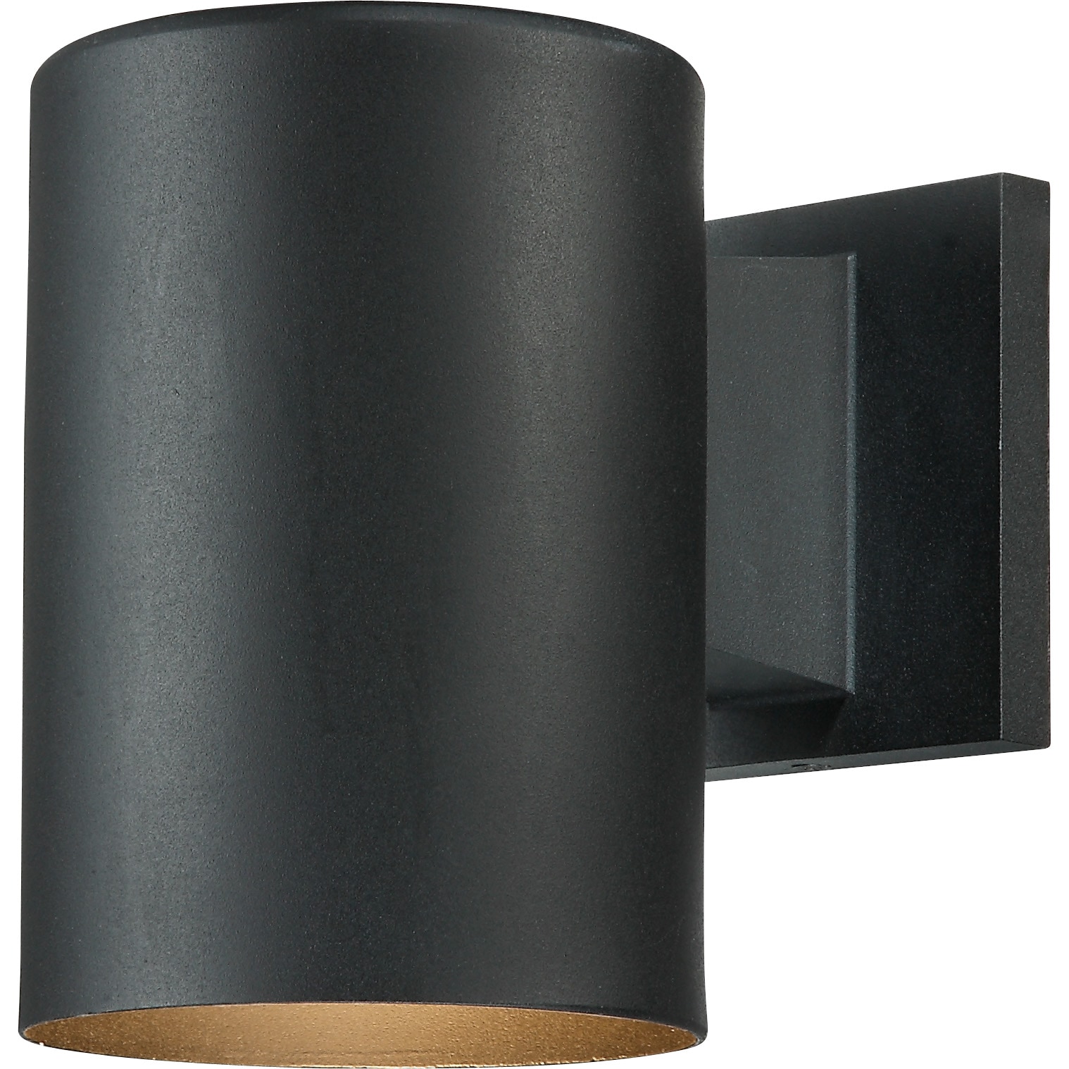 Volume Lighting V9225-5 7.25-in H Satin Black Hardwired Integrated LED Outdoor Wall Light