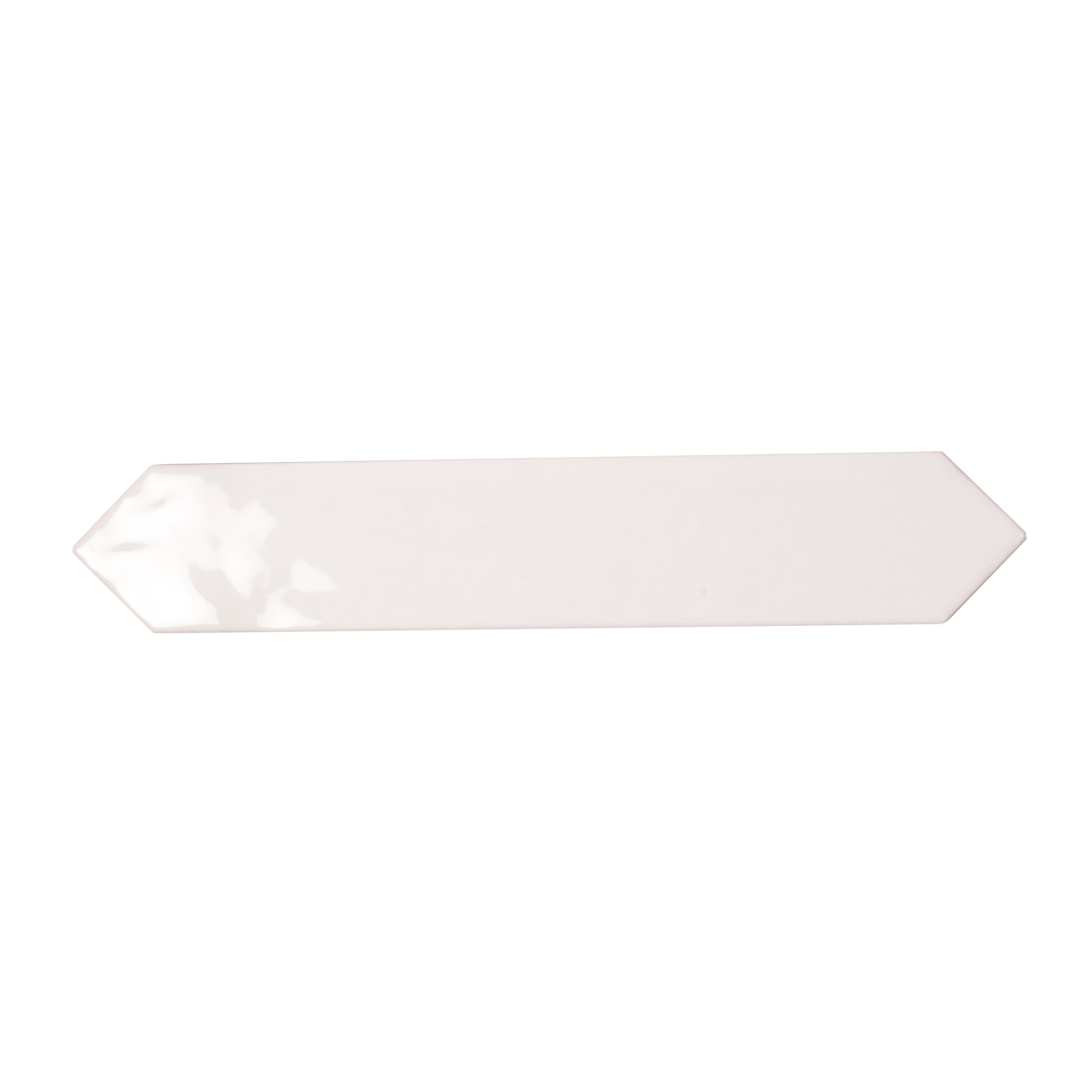 Apollo Tile APLPCD88WTGL Festa Cotton White 2-in x 10-in Glossy Ceramic Stone Look Floor and Wall Tile (2.37-sq. ft/ Carton)