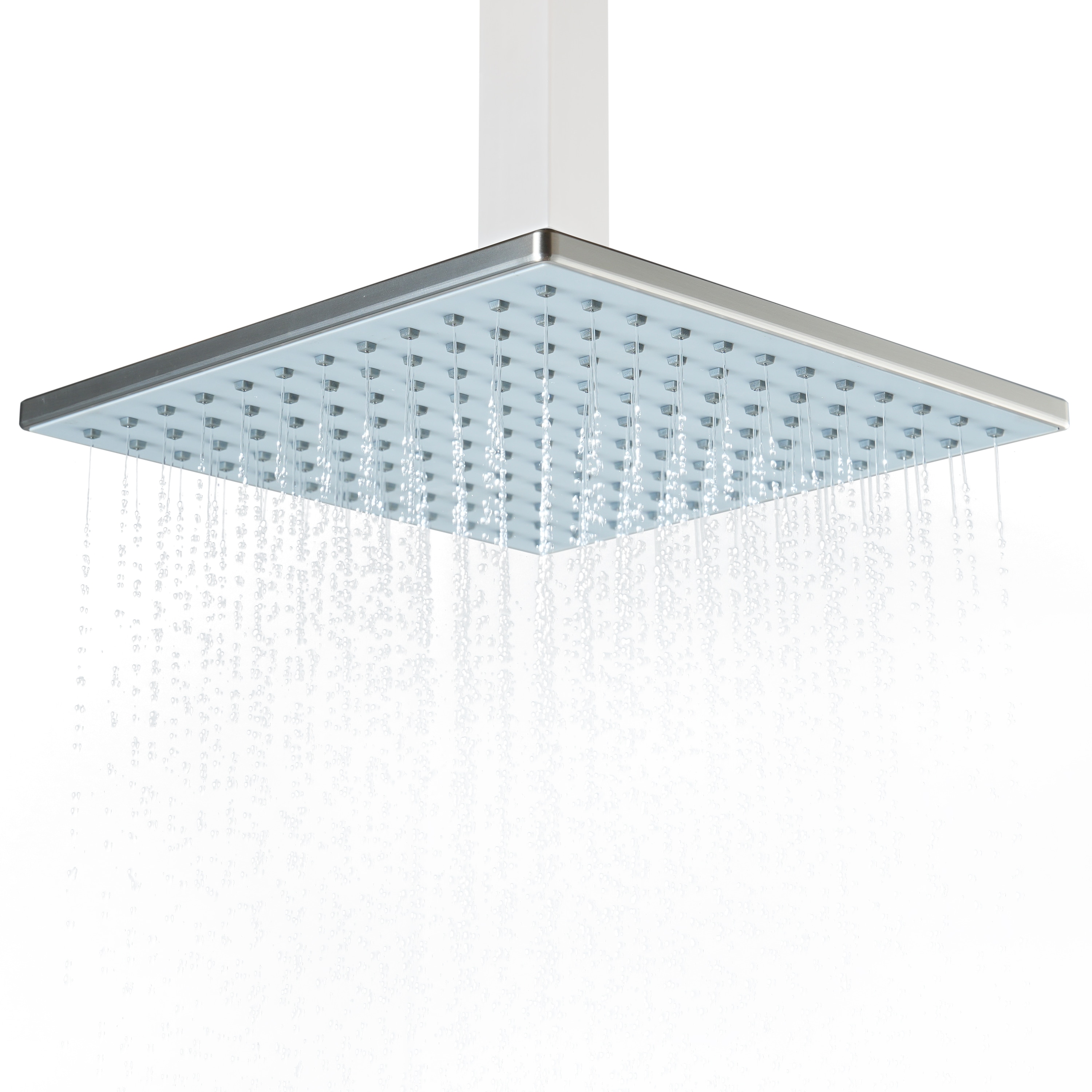 CASAINC - 10 in Square Rainfall Showerhead in Brushed Nickel
