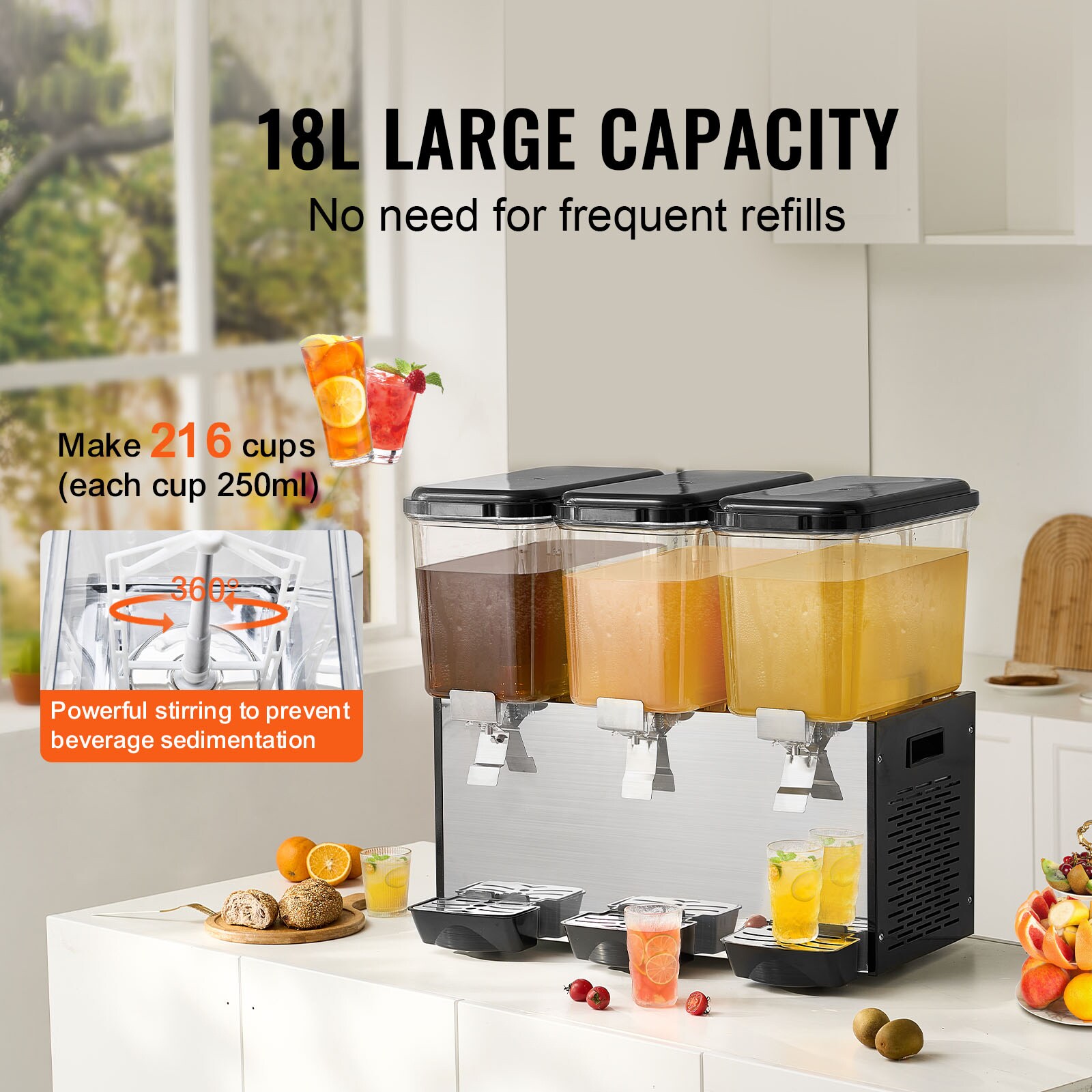 VEVOR DLYLJ18L3680W945ZV1 Bev-Dispensers - View #3