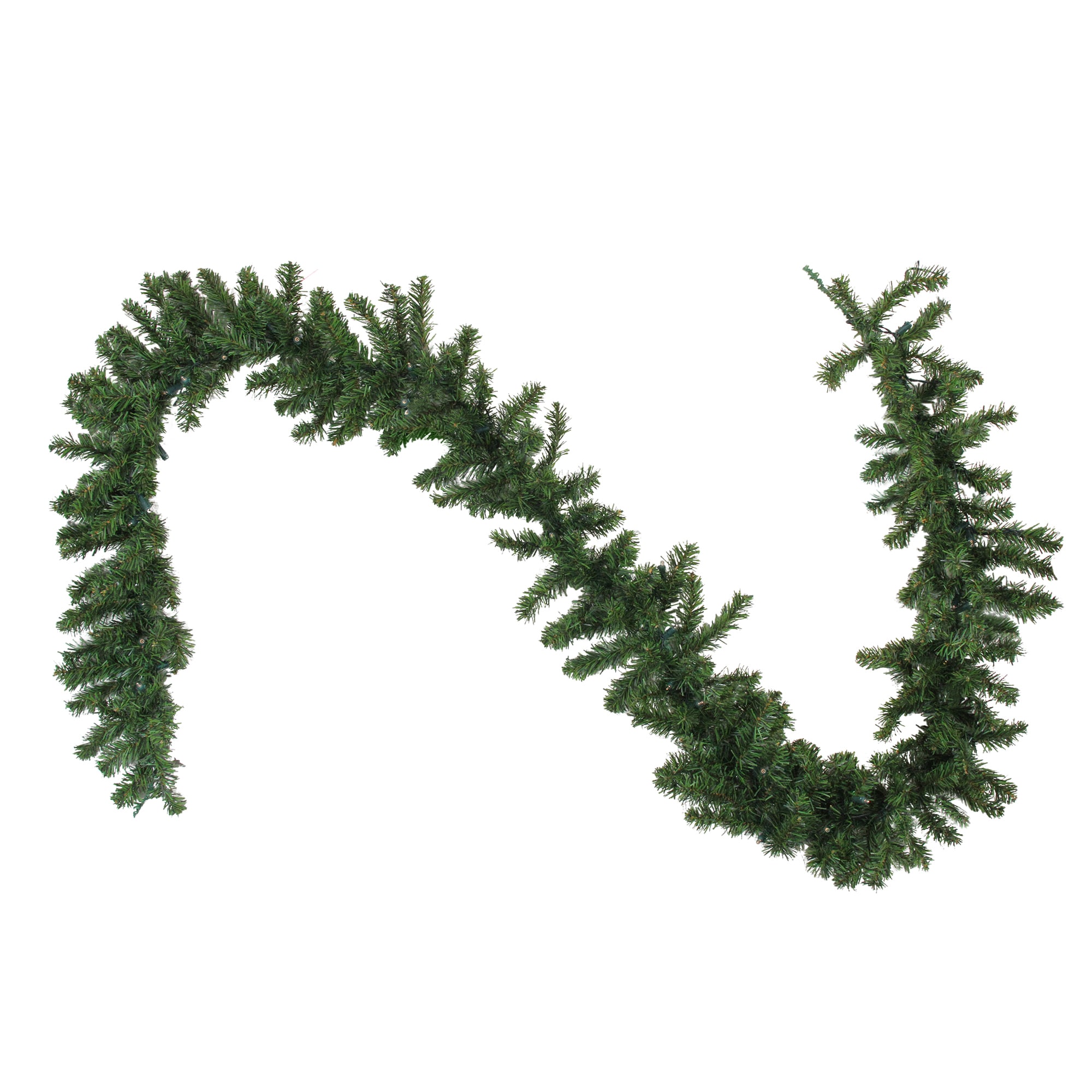 9' Warm White LED Pre-Lit Pine Christmas Garland