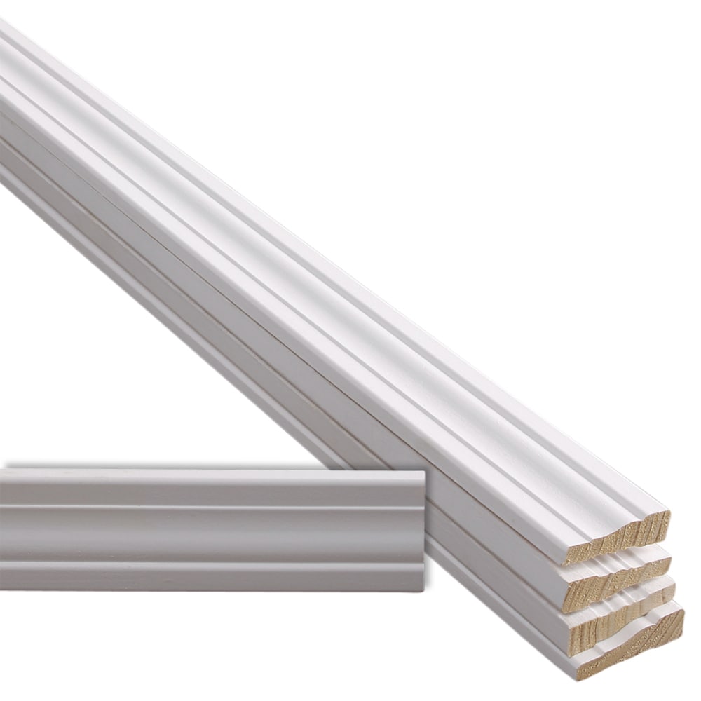 11 16 In X 2 1 2 In X 7 Ft Primed Wood Casing 5 Pack In The Window Door Moulding Department At Lowes Com