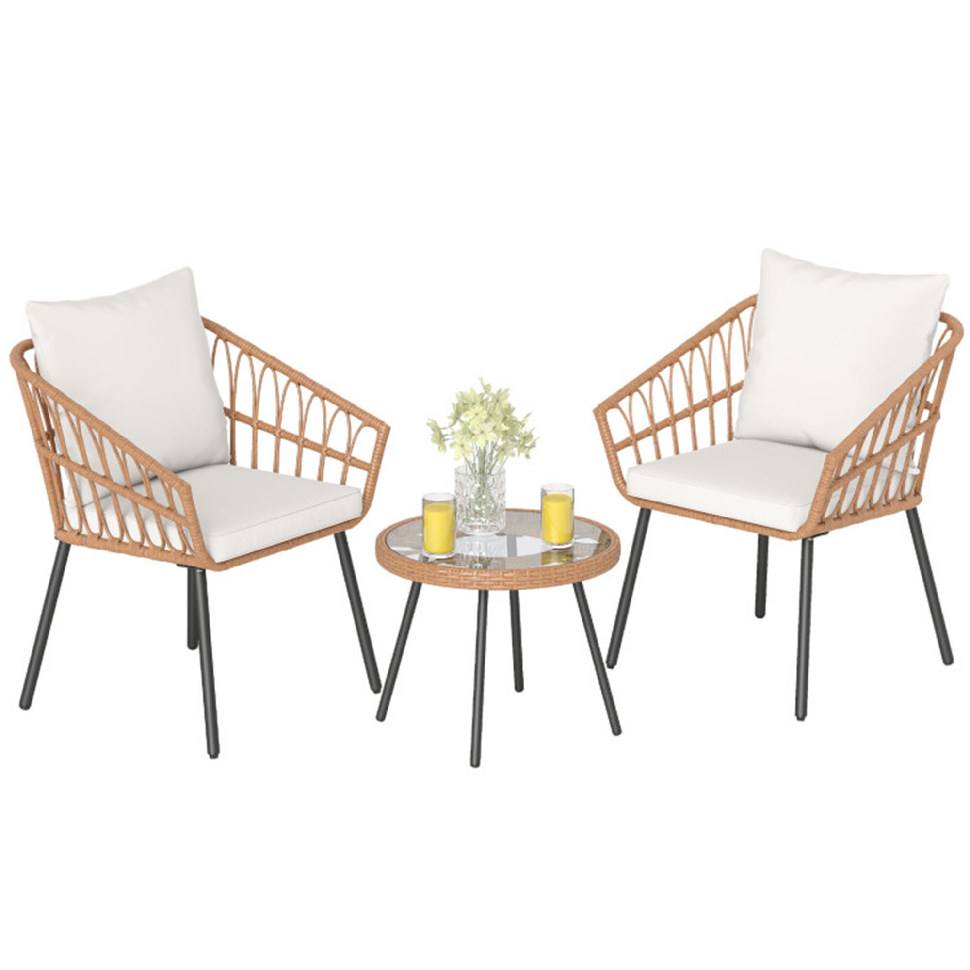 BABOOM BOM-74548WH-CO Patio-Conversation-Sets - View #2