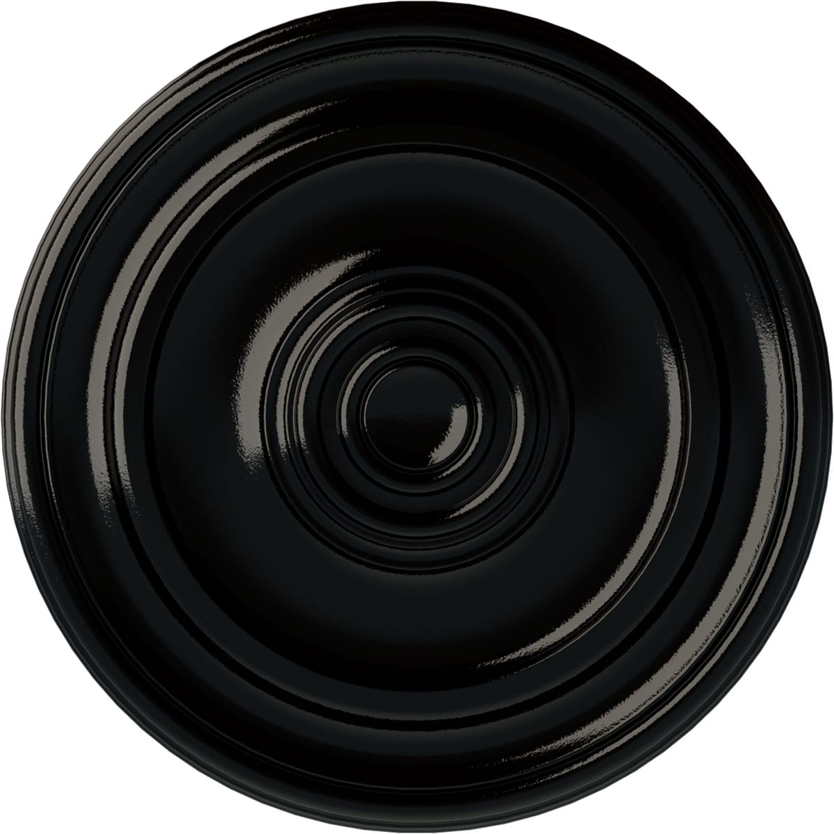 Ekena Millwork CM20KPBPS Kepler Traditional 19.75-in W x 19.75-in L Black Pearl Polyurethane Ceiling Medallion