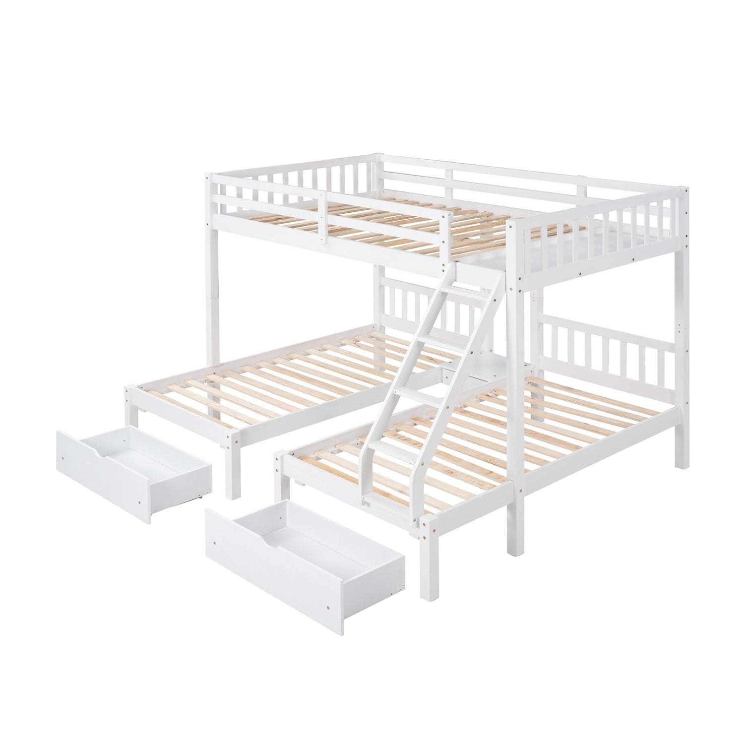 JASMODER White Full Composite Platform Bed at Lowes.com