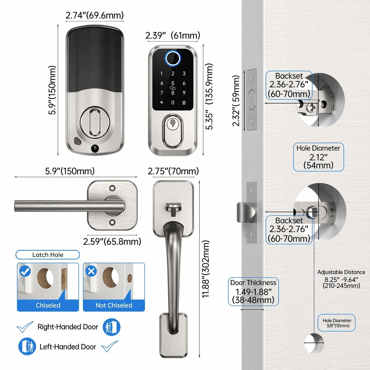 AOIZGMY LAZ0717Z029 Electronic-Door-Locks - View #8