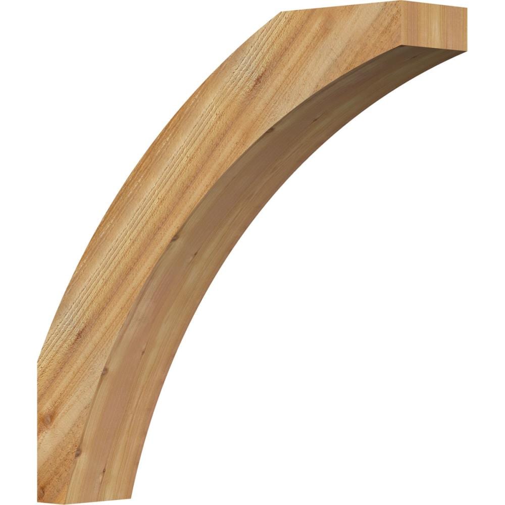 Ekena Millwork BRC06X30X30THR00RWR 6-in x 30-in x 30-in Western Red Cedar Unfinished Wood Thorton Rough Sawn Knee Brace