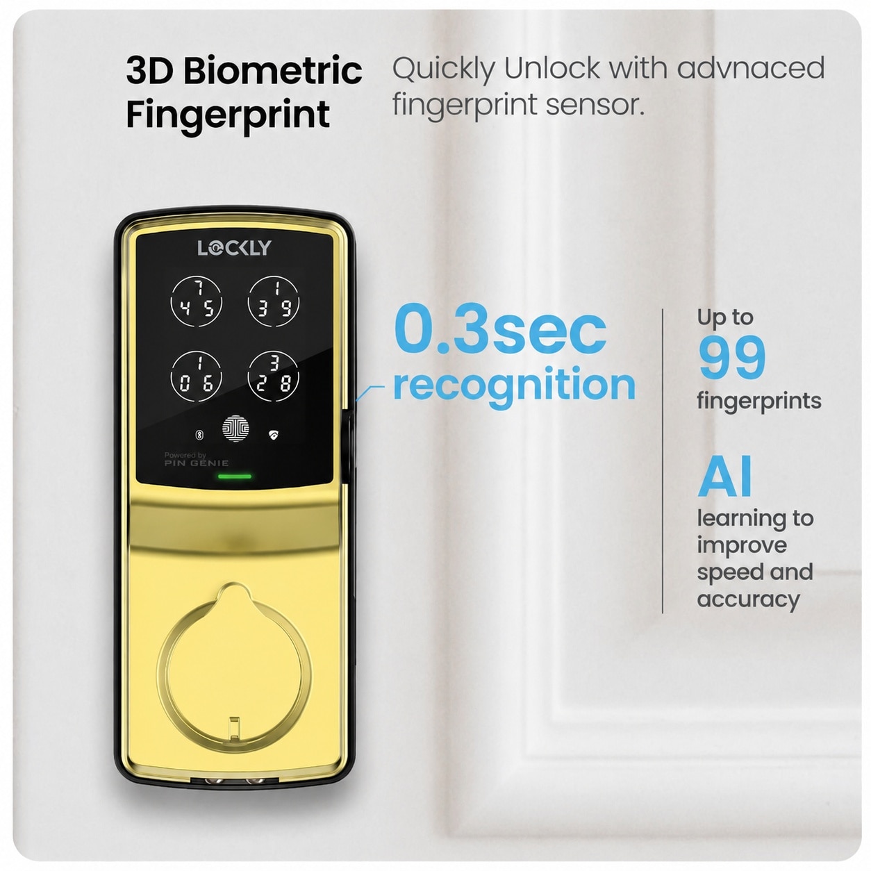 Aoibox LABAG26S Door-Deadbolts - View #3