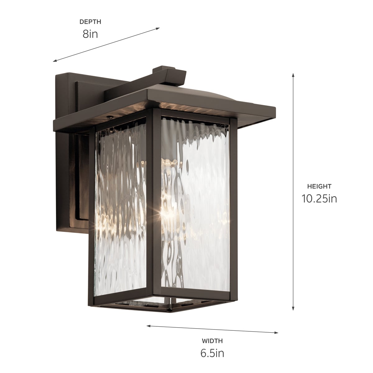 Olde Bronze 10.75" Outdoor Wall Sconce with Clear Glass Shade