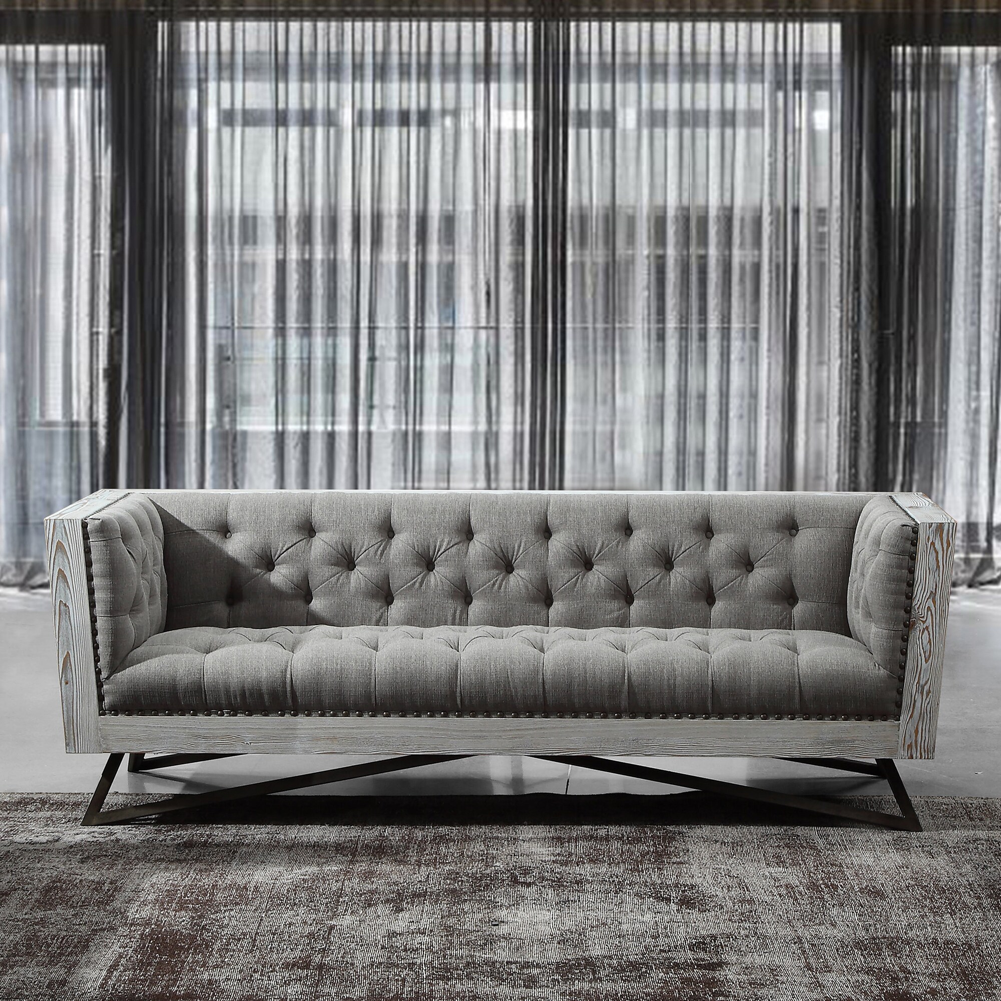 Armen Living LCRE3GR Sofas-Loveseats - View #3