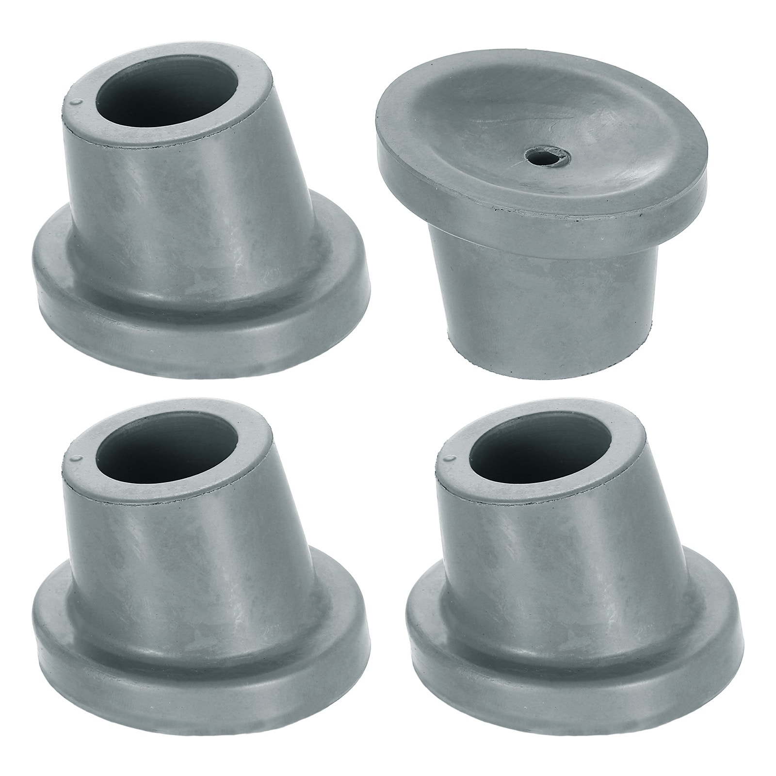 Unique Bargains 4pcs Replacement Feet for Shower Chair Bath Seat 1-Inch ID Heavy Duty Non Slip Slope Rubber Suction Cup Feet Chair Leg Caps for Shower Stools and Transfer Bench Gray