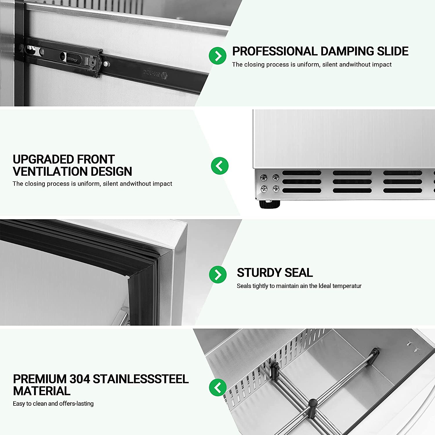 SINOFURN SYB380001SL Drawer-Refrigerators - View #5