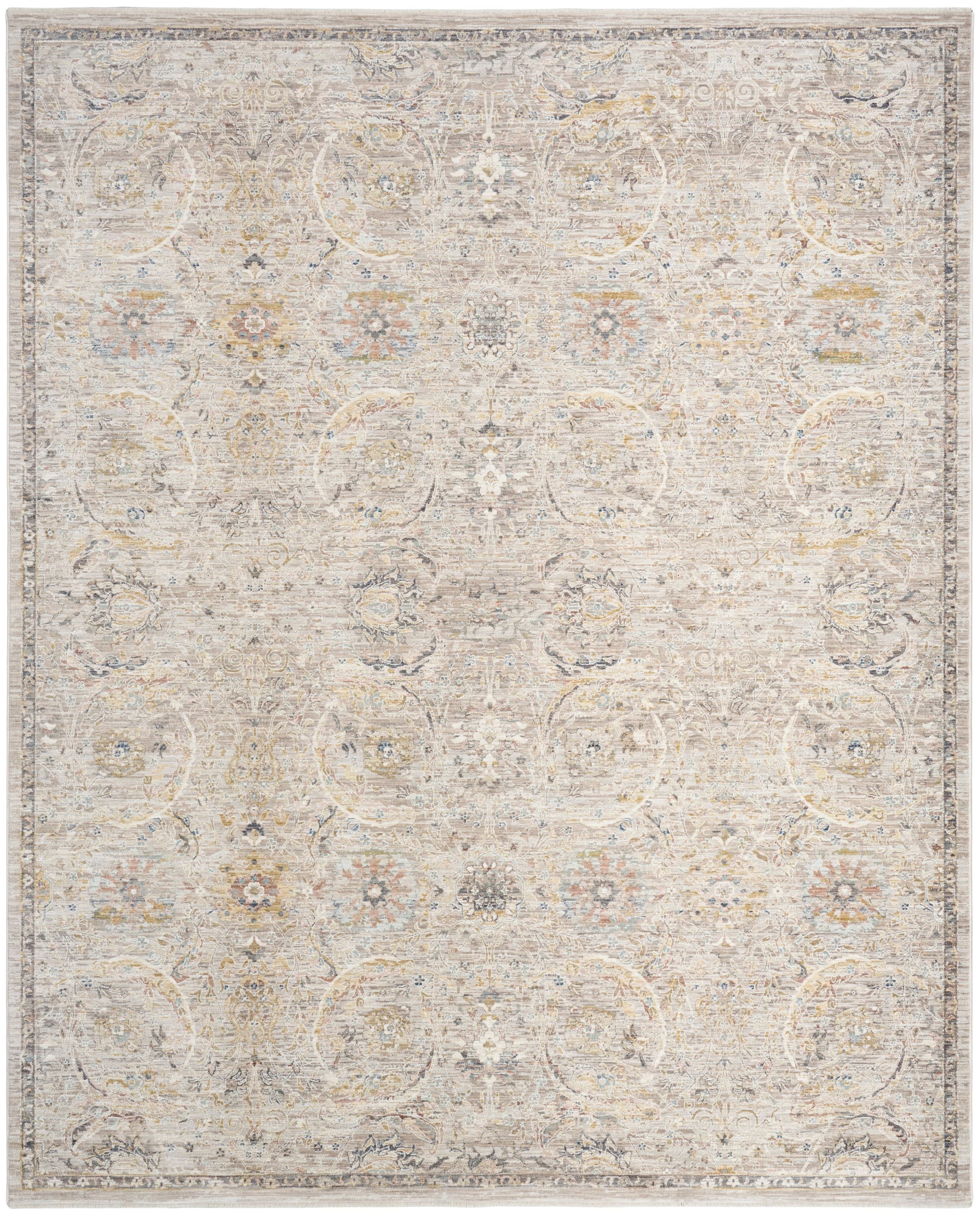  Home Heirloom Blend 5 x 8 ft Light Grey Indoor Area Rug