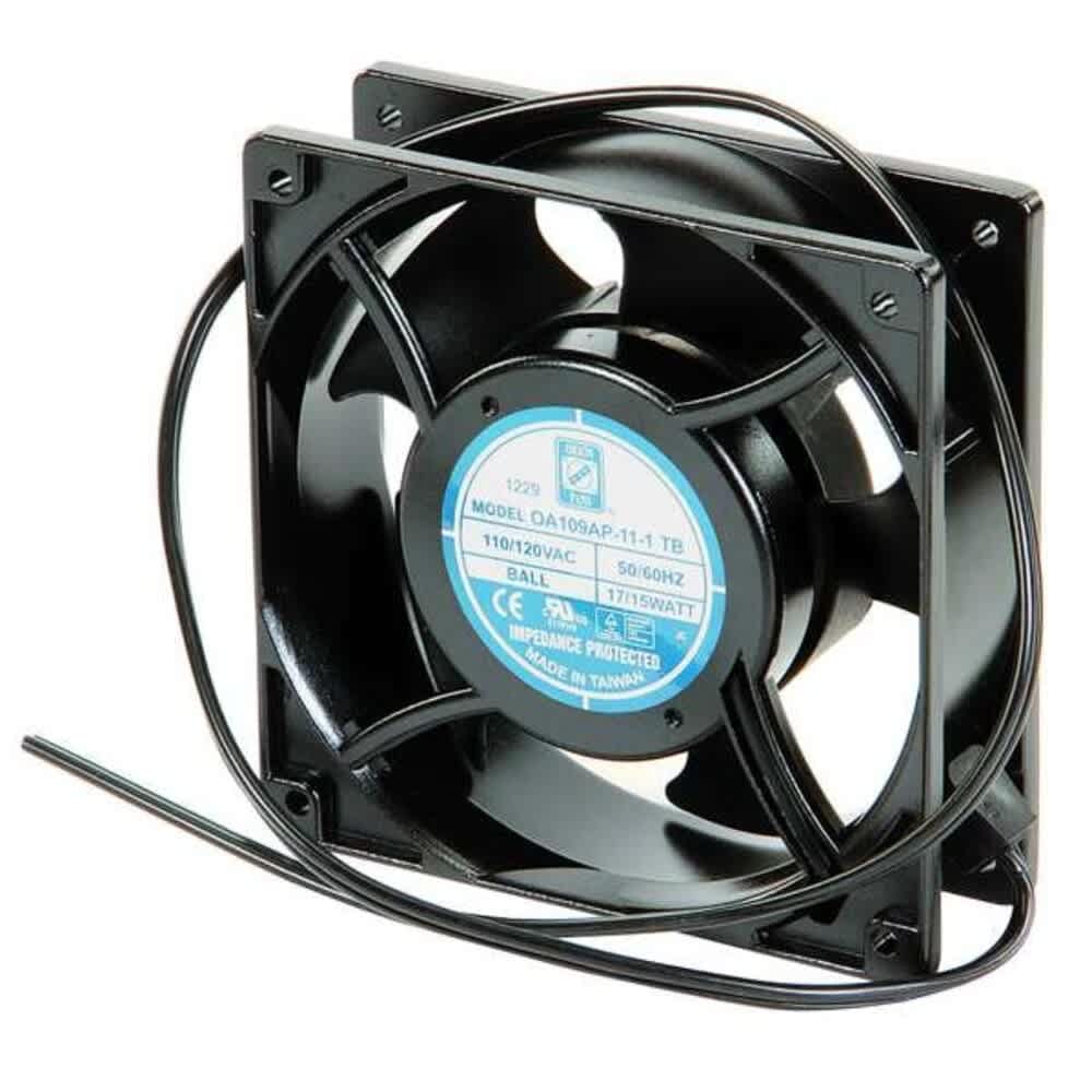 WIEGMANN  Axial Fan Square 115V AC Plastic/Steel 4 11/16 in W. WA4AXFN