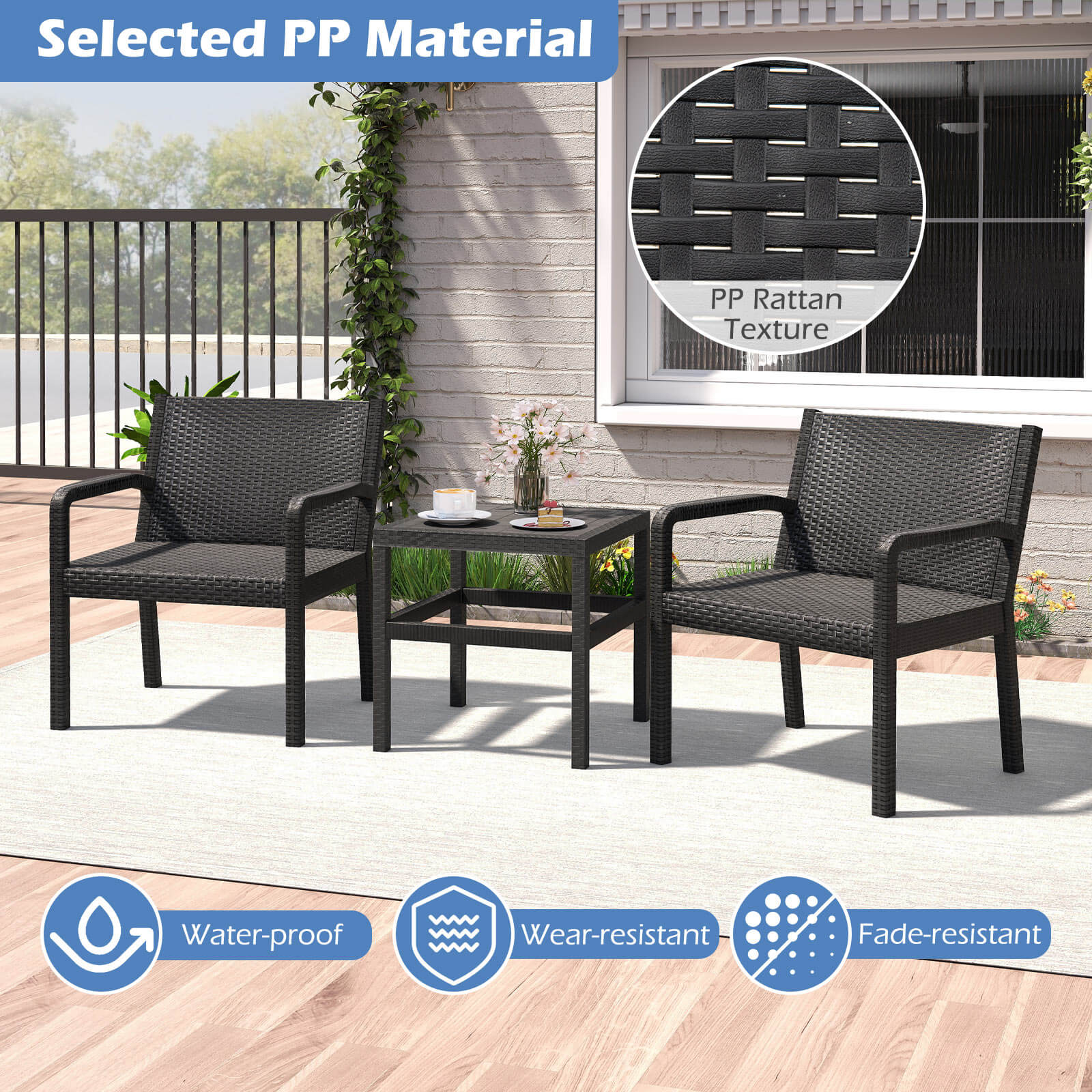 Costway HCST08588 Patio-Conversation-Sets - View #7