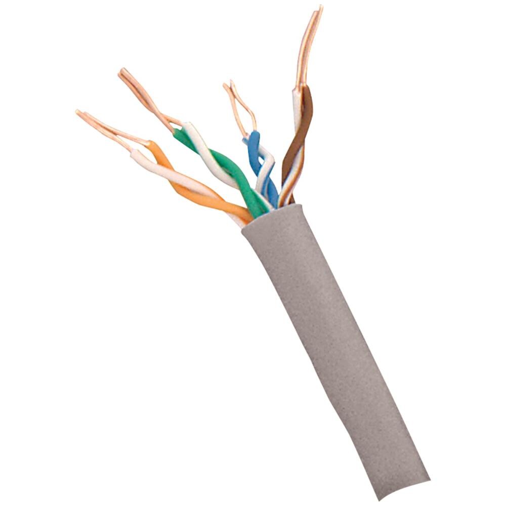 Cable réseau 5m ethernet RJ45 Cat 6 F/UTP Gigabit, gris beige