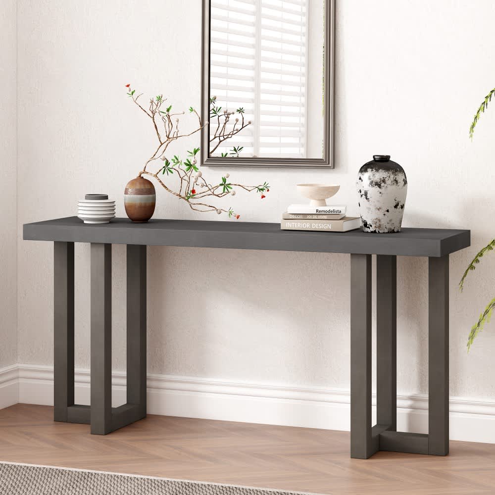 Coolbibila TONY-CONSOLE-GRAY Console-Sofa-Tables - View #2