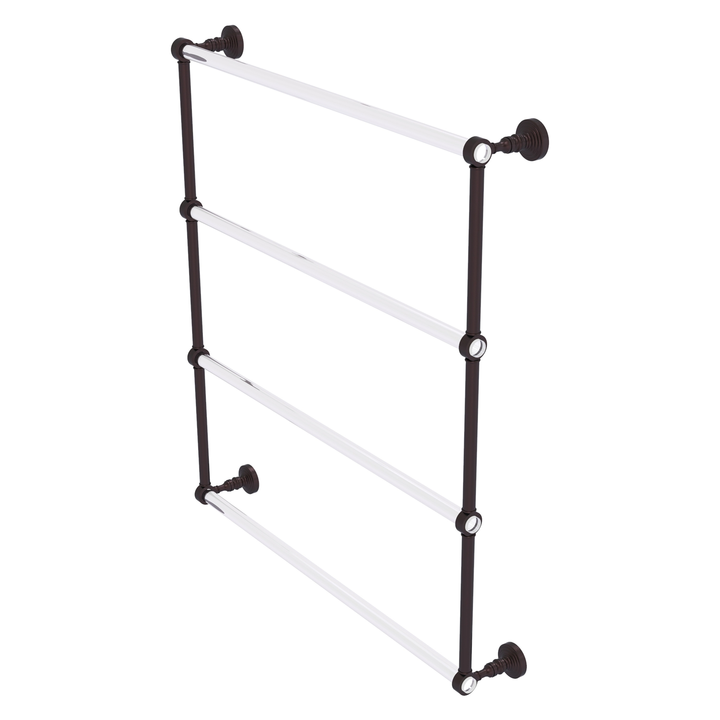 Allied Brass PG-28-30-ABZ Pacific Grove 30-in double Antique Bronze Wall mount 4-tier Towel Bar