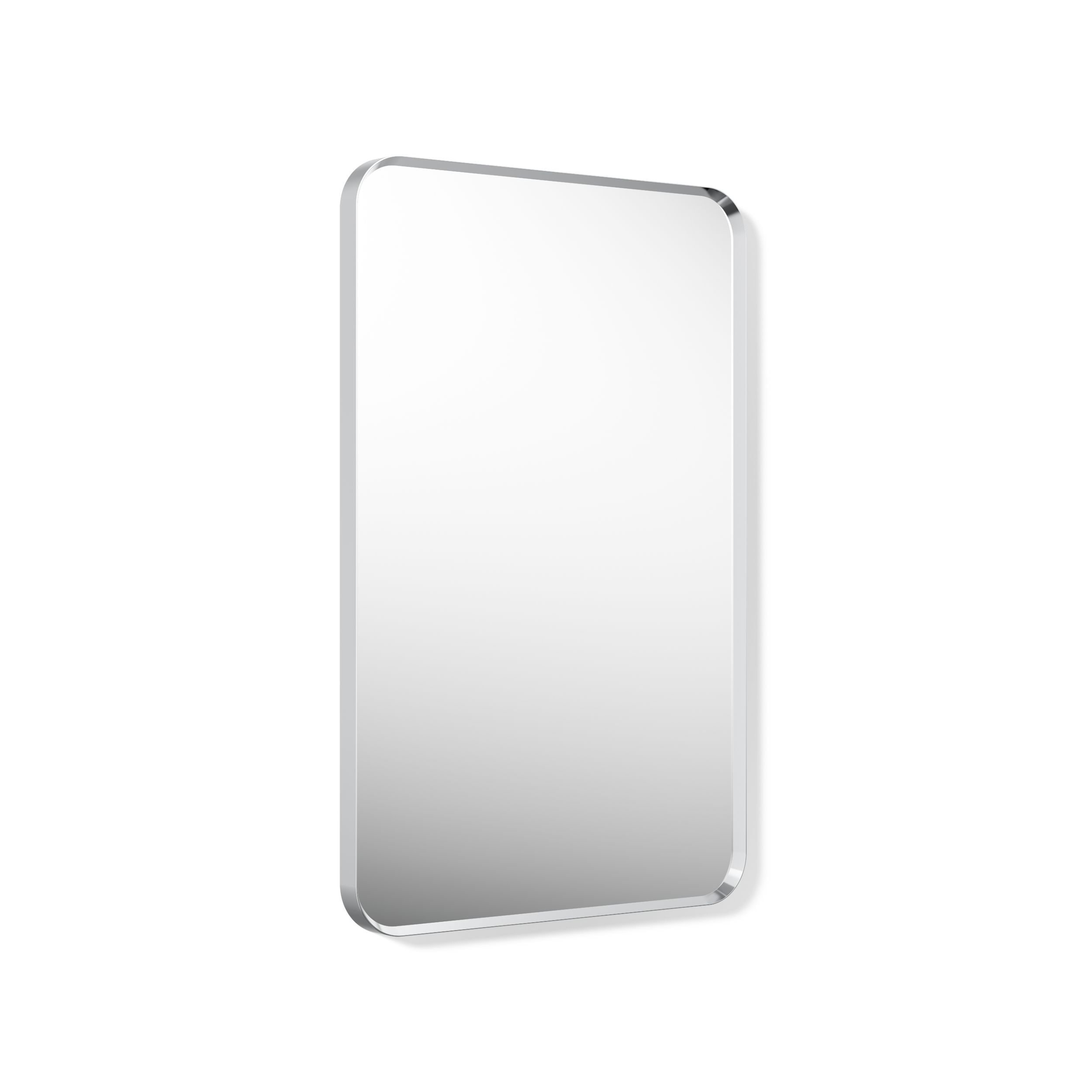 KOHLER - Essential 22.06-in x 34.06-in Framed Rectangle Bathroom Vanity Mirror ( Polished Chrome )